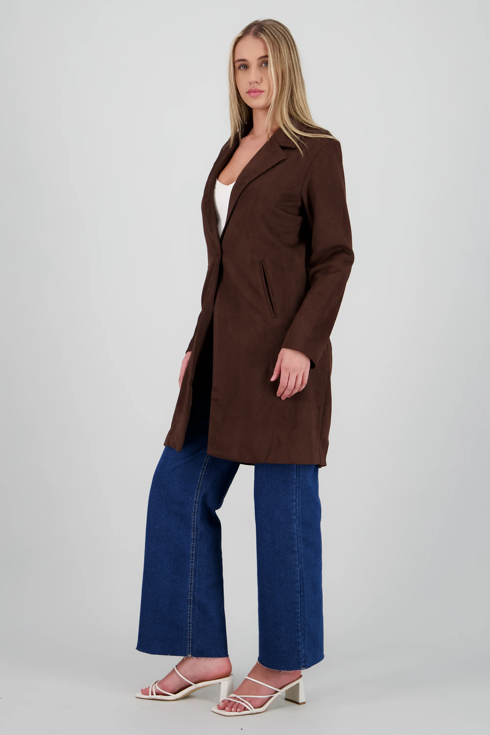 Abrigo liso suede - Image 3