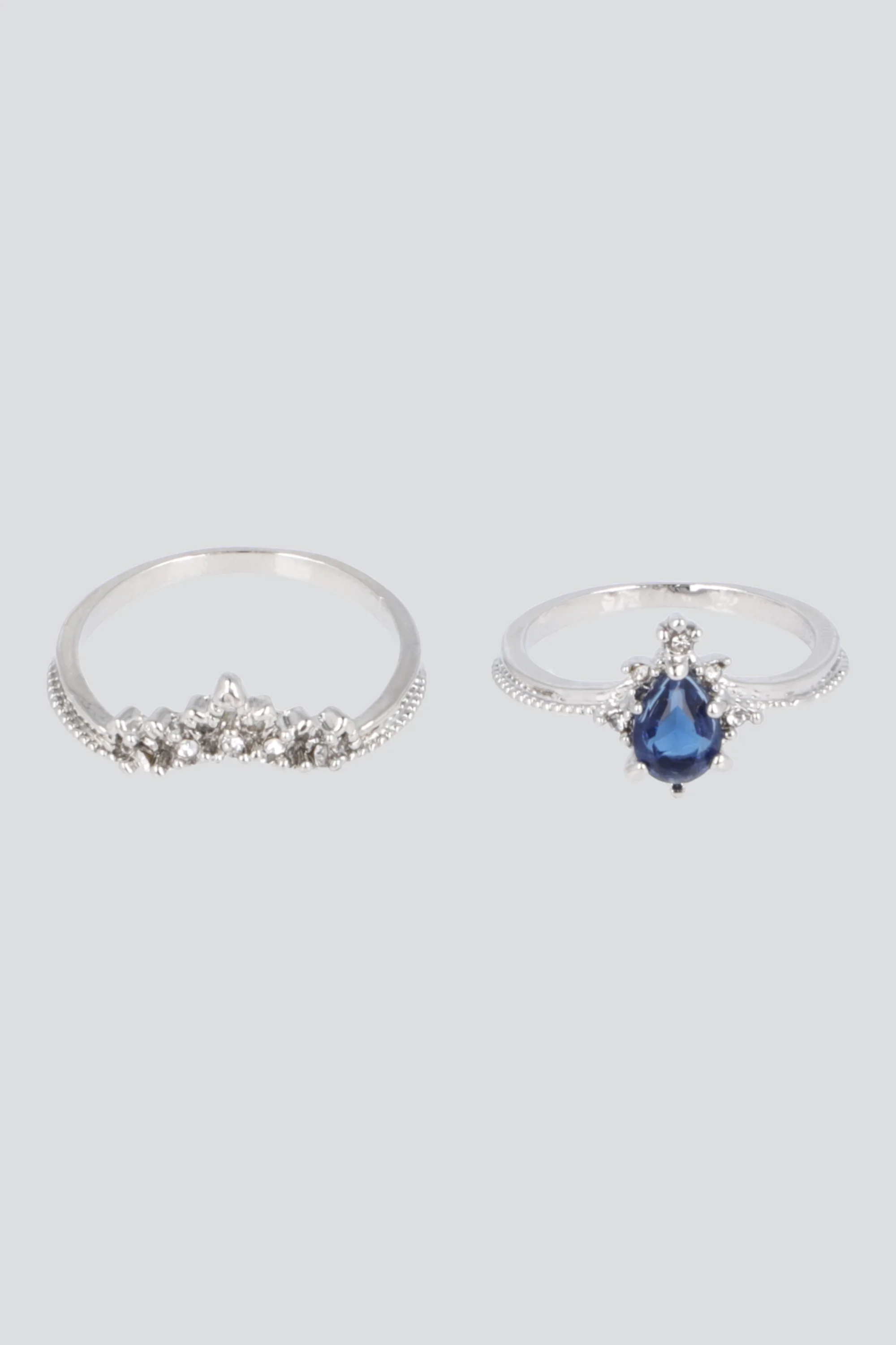 Anillo 2 lineas cristal