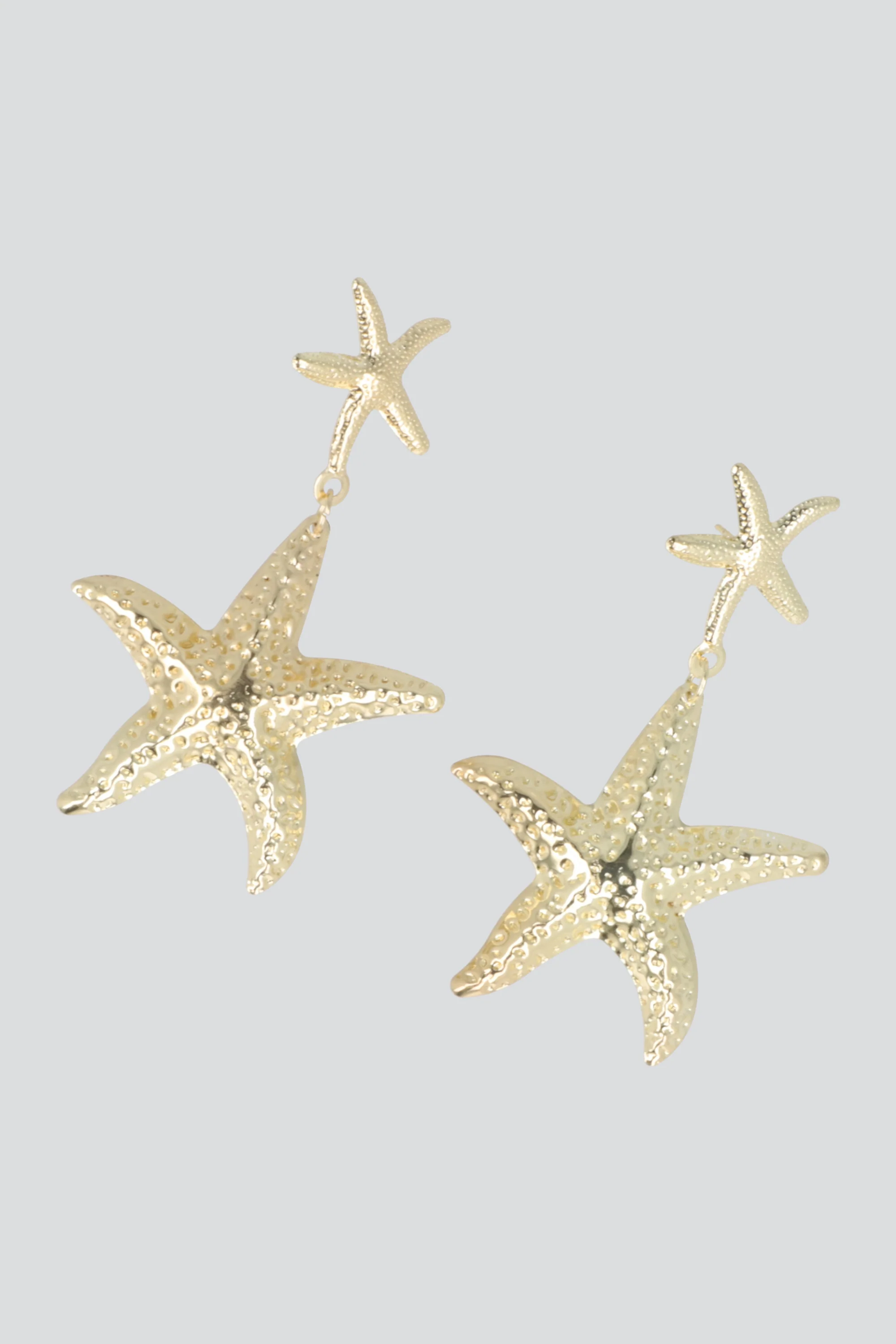 Aretes estrella de mar metalica - Image 2