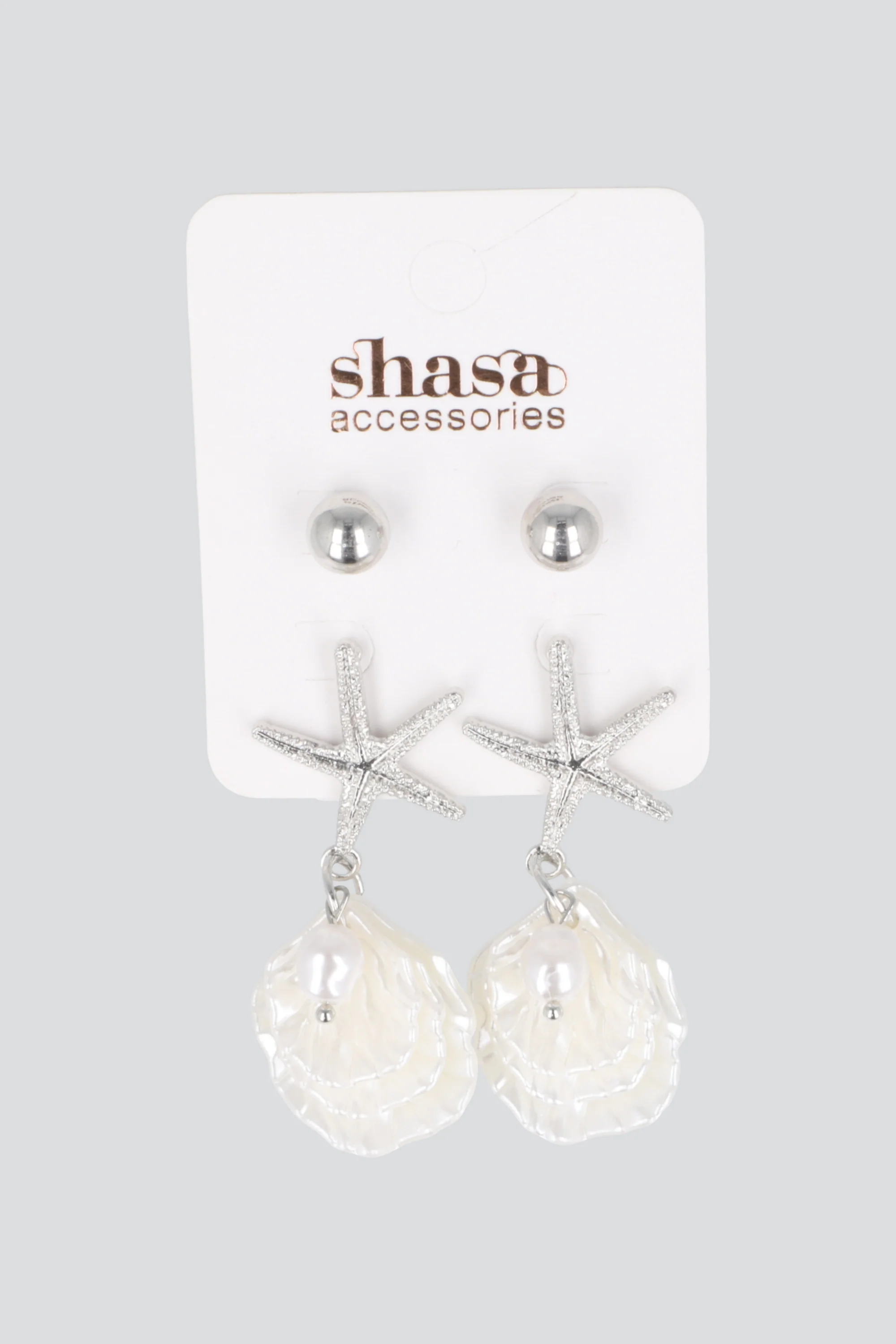 Aretes estrella de mar pétalos