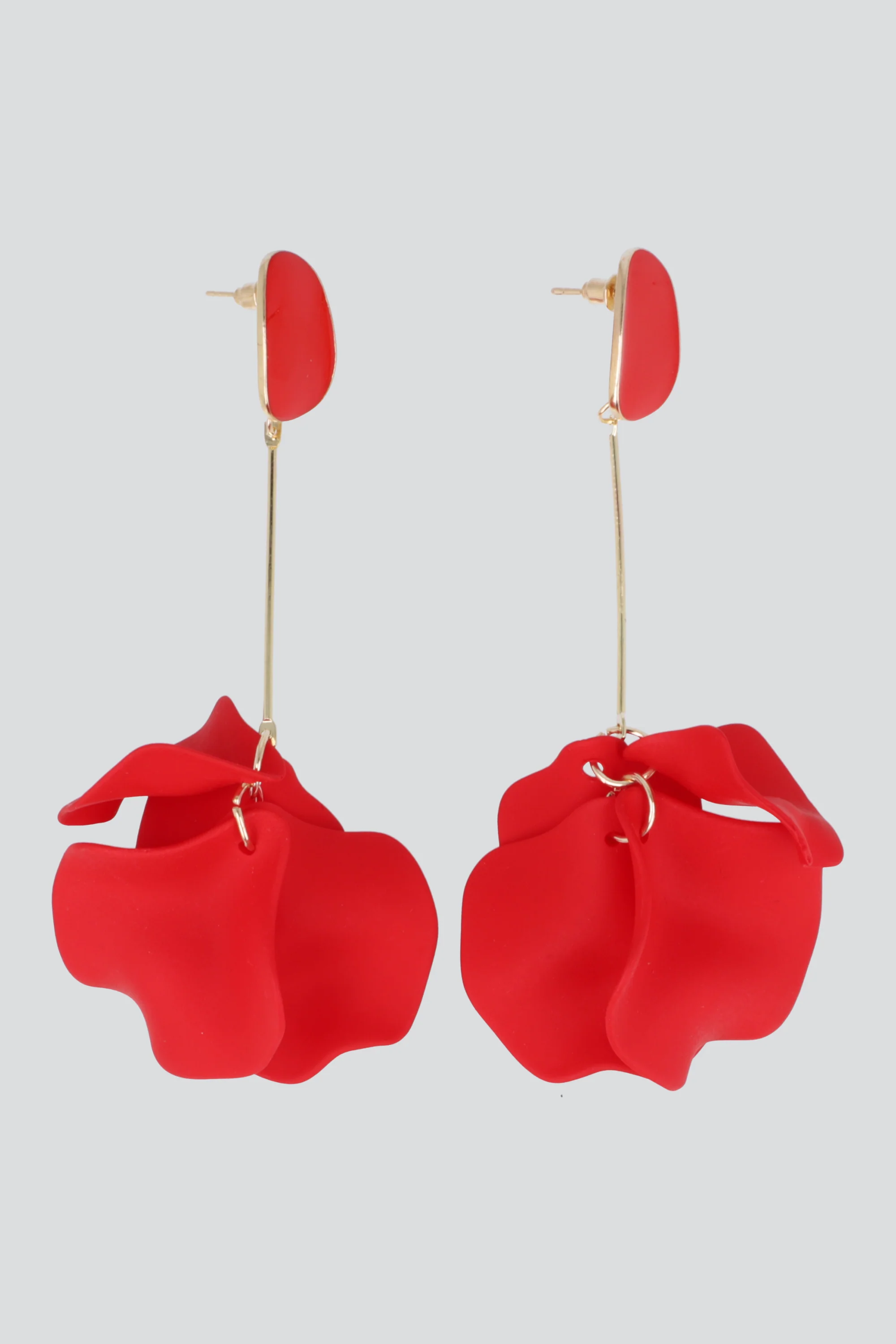 Aretes Largos Pétalos