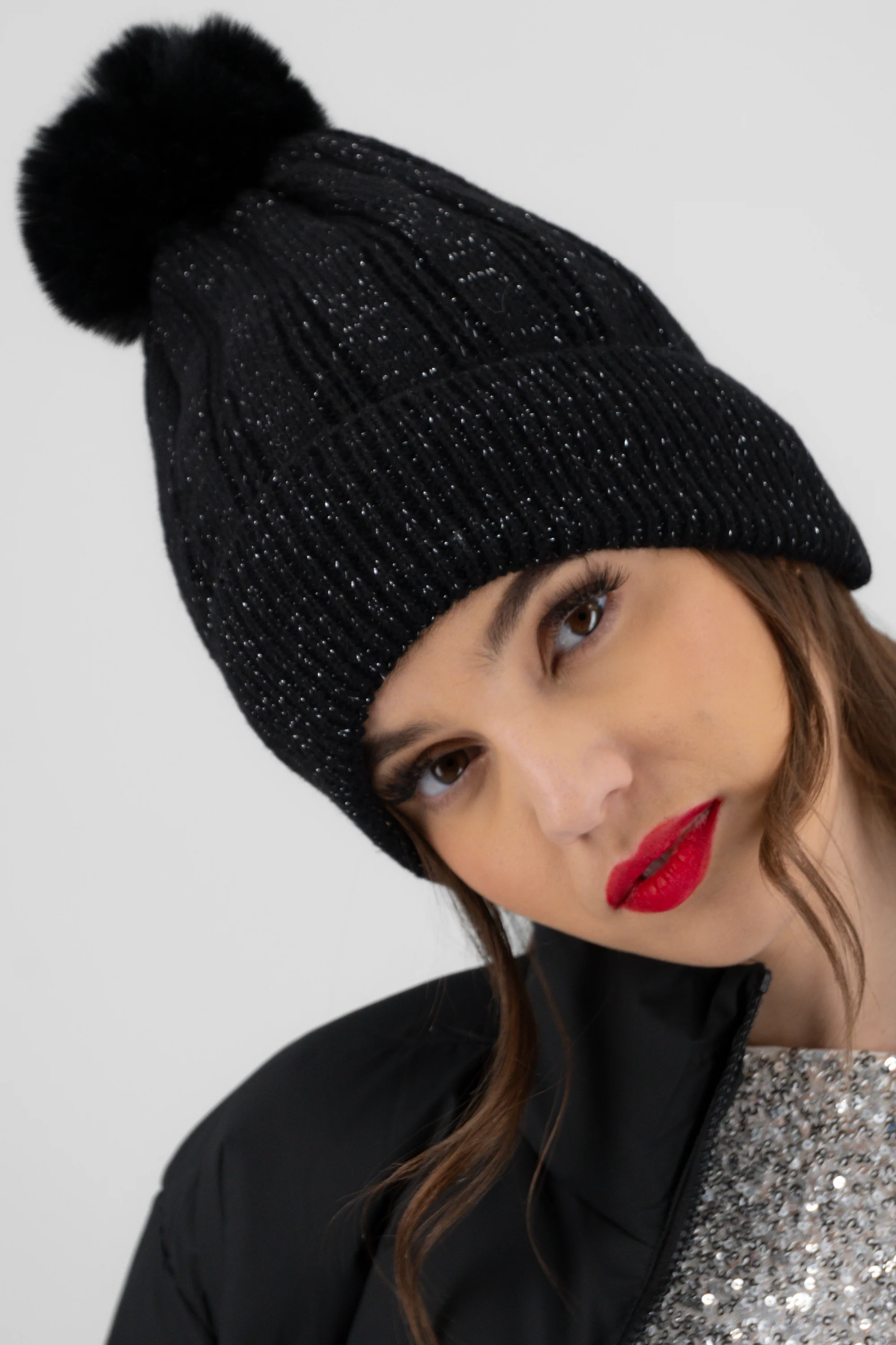 Beanie jaspe lurex - Image 2