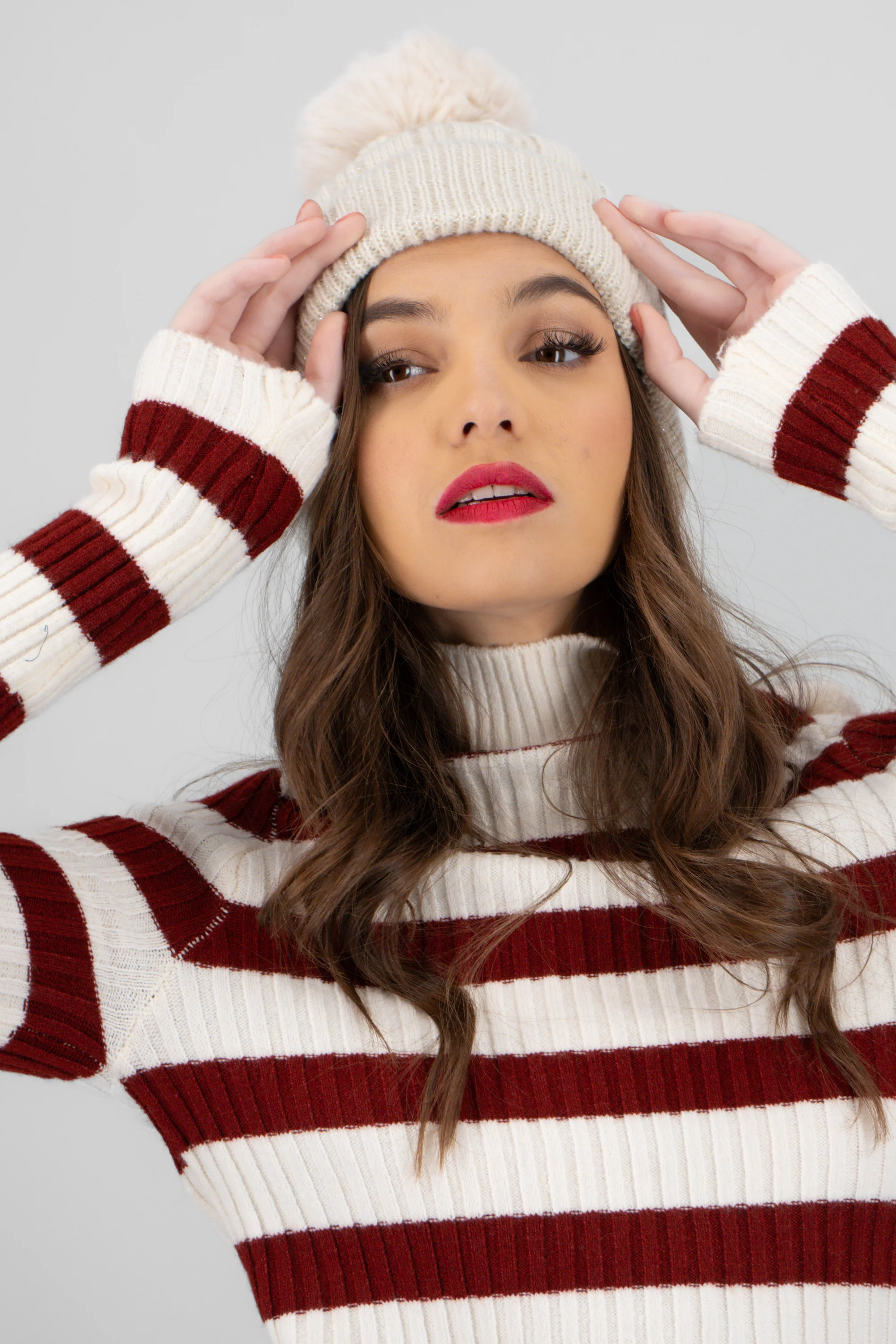 Beanie jaspe lurex - Image 2