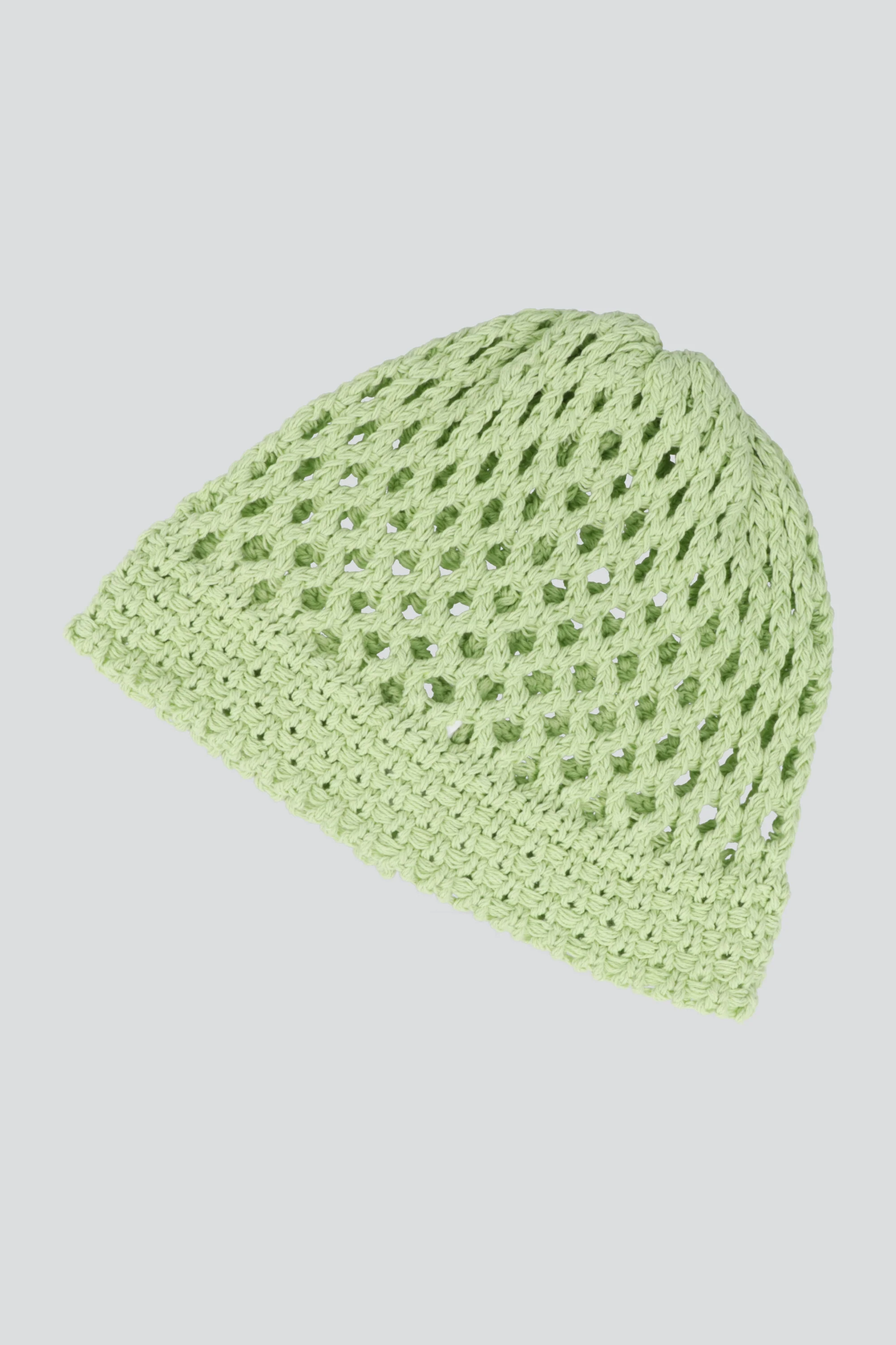 Beanie tejido calado pastel - Image 2