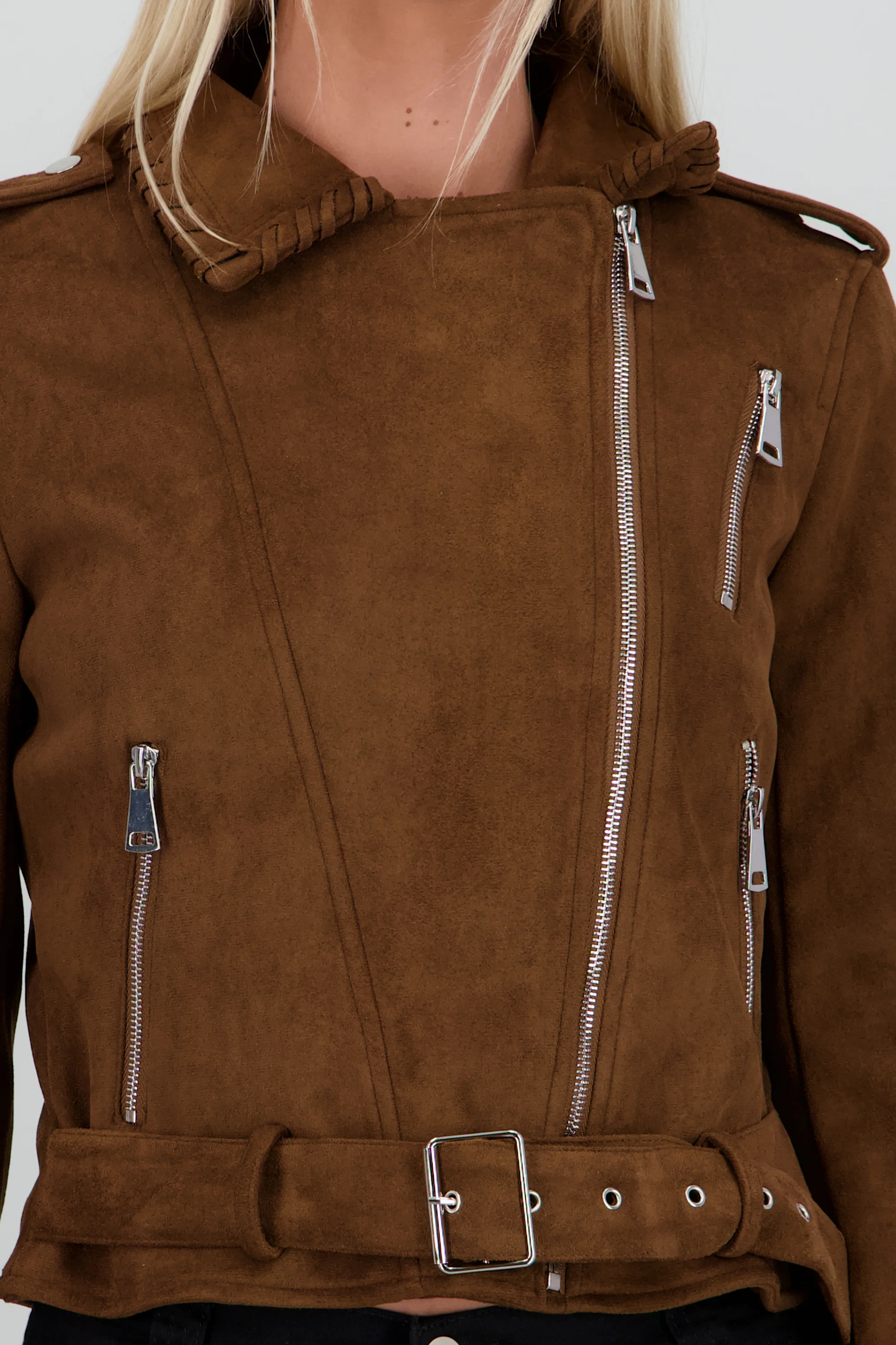 Biker cruzada suede - Image 5