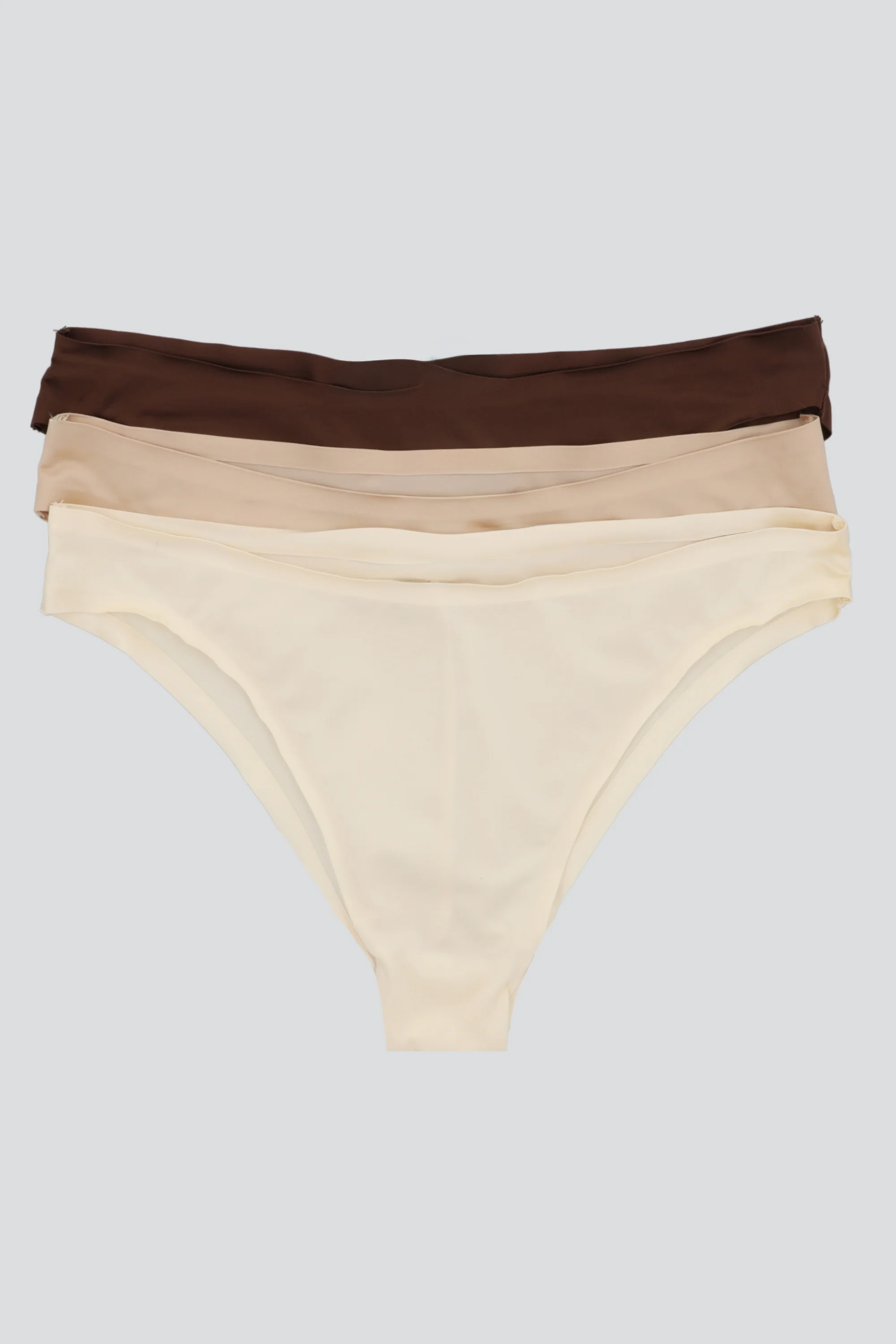 Tripack bikini efecto satinado