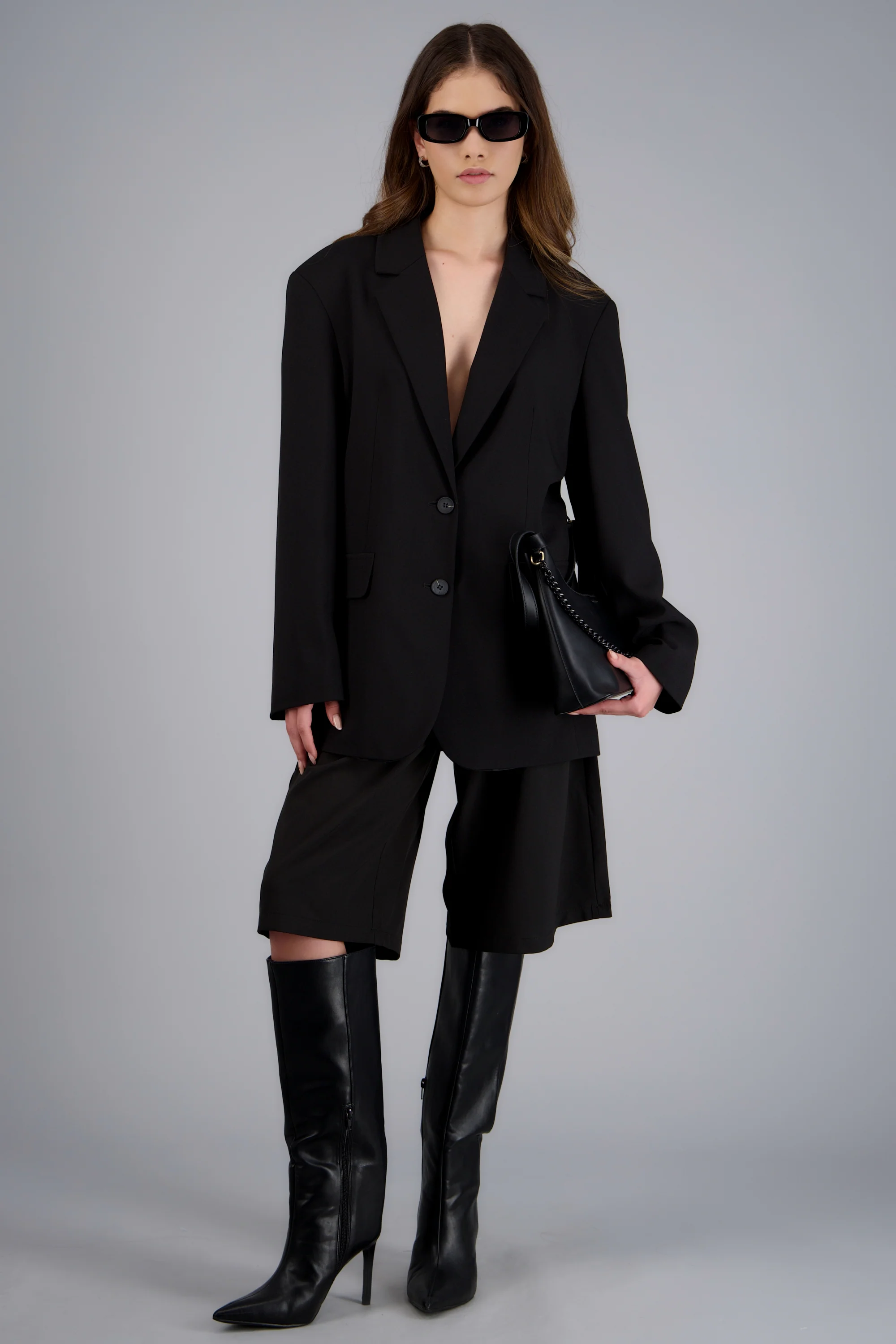 Blazer estructurado liso - Image 3