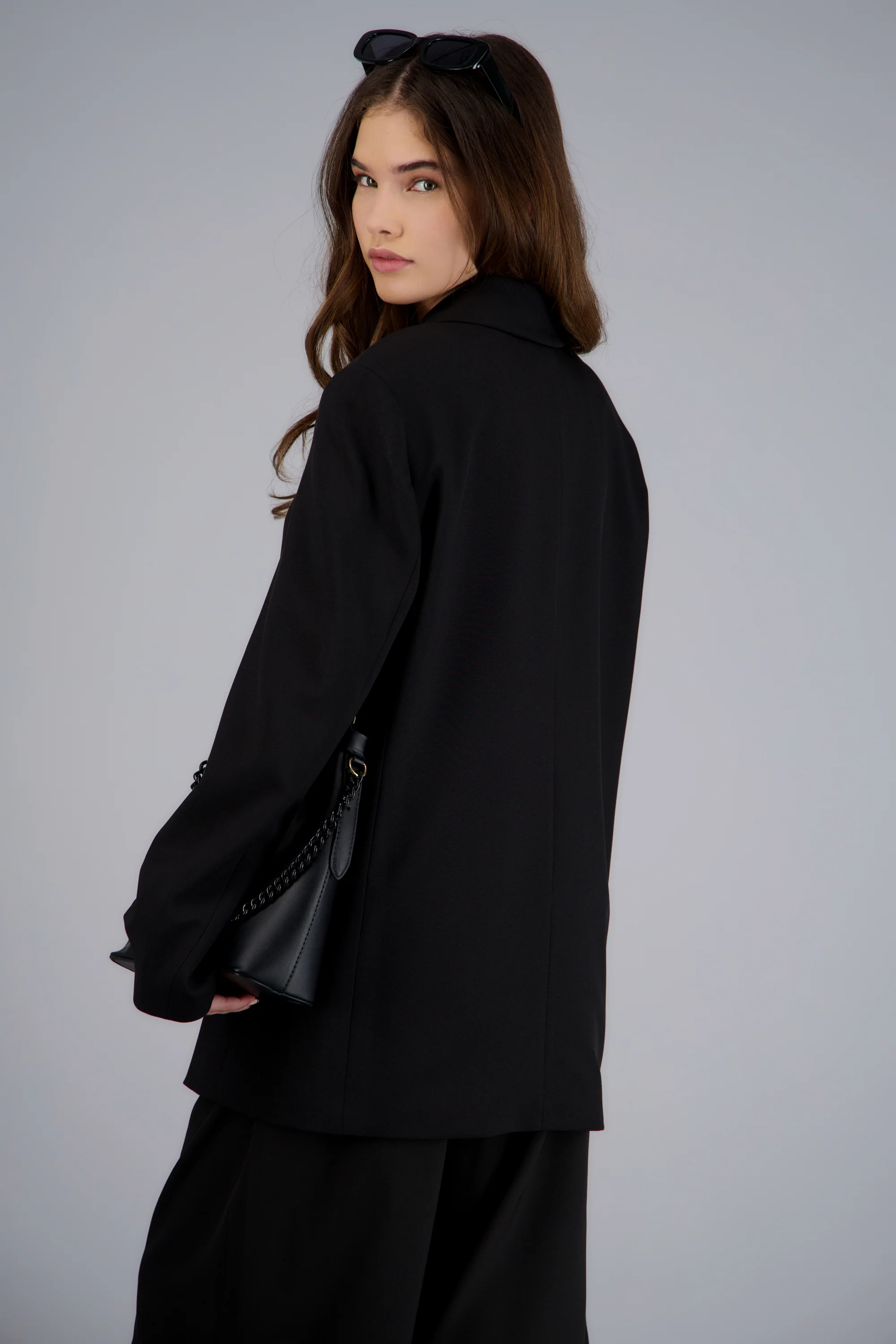 Blazer estructurado liso - Image 4