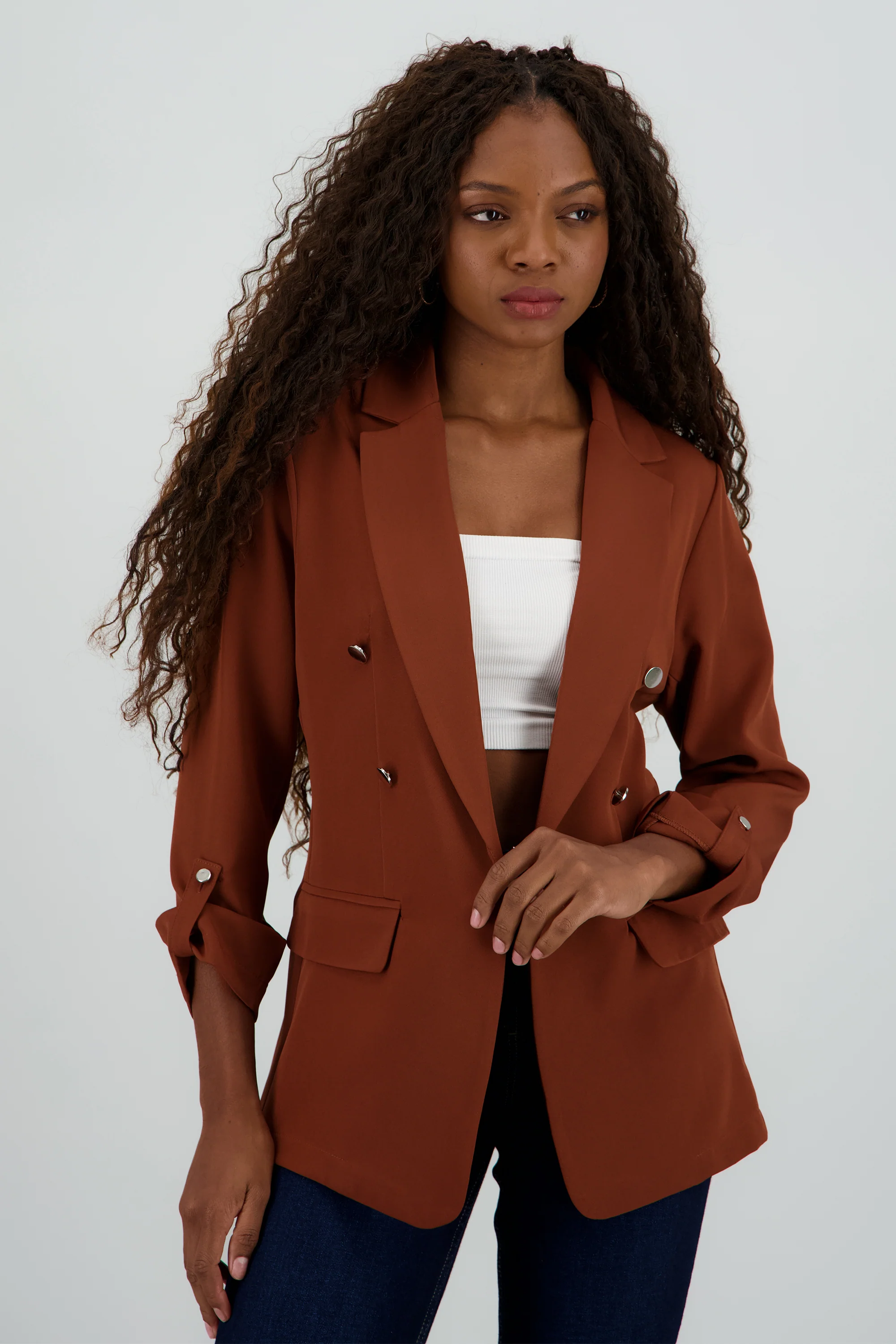 Blazer Oversize Largo Detalle Mangas - Image 2