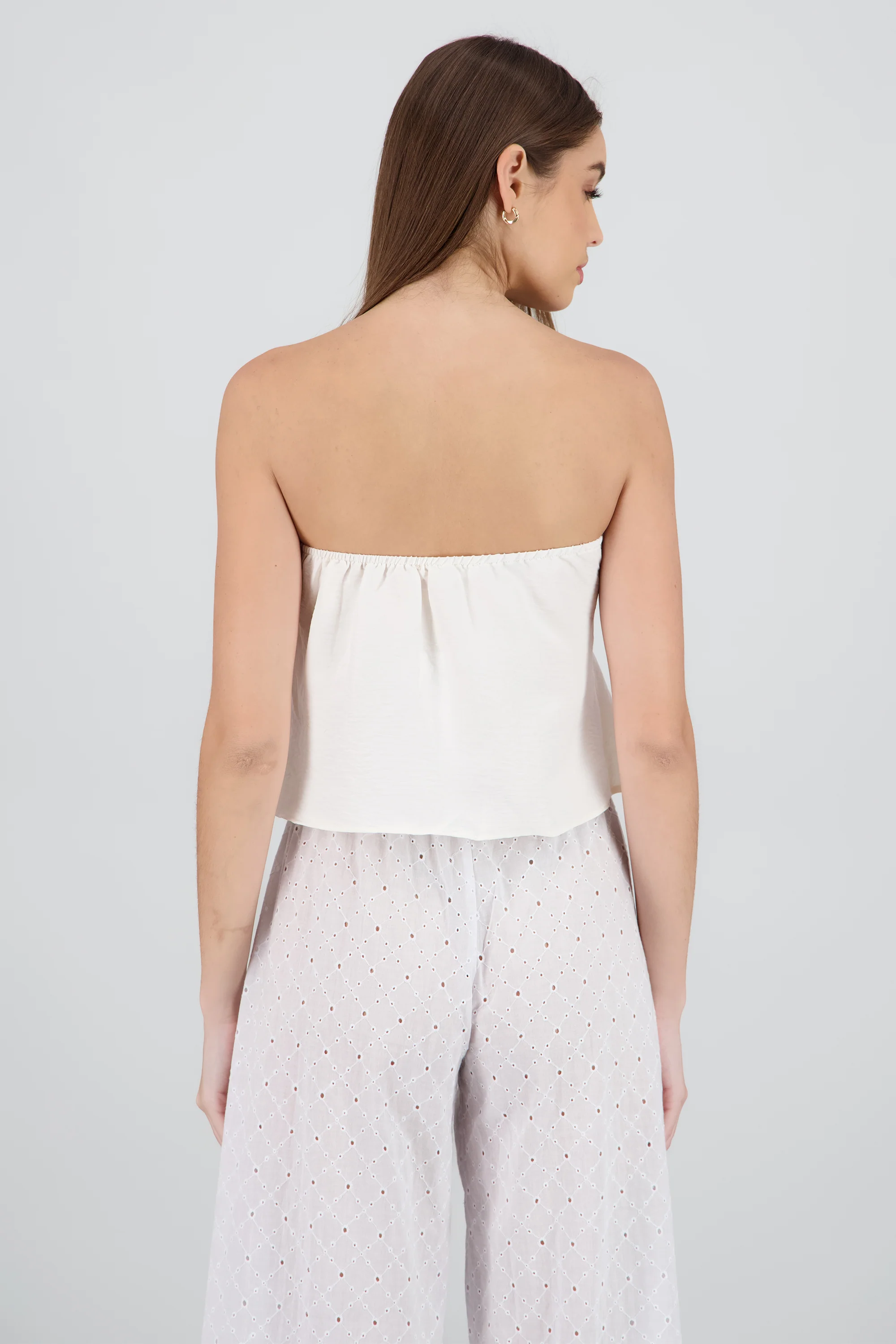 Blusa bandeau detalle estrella con brillo - Image 4