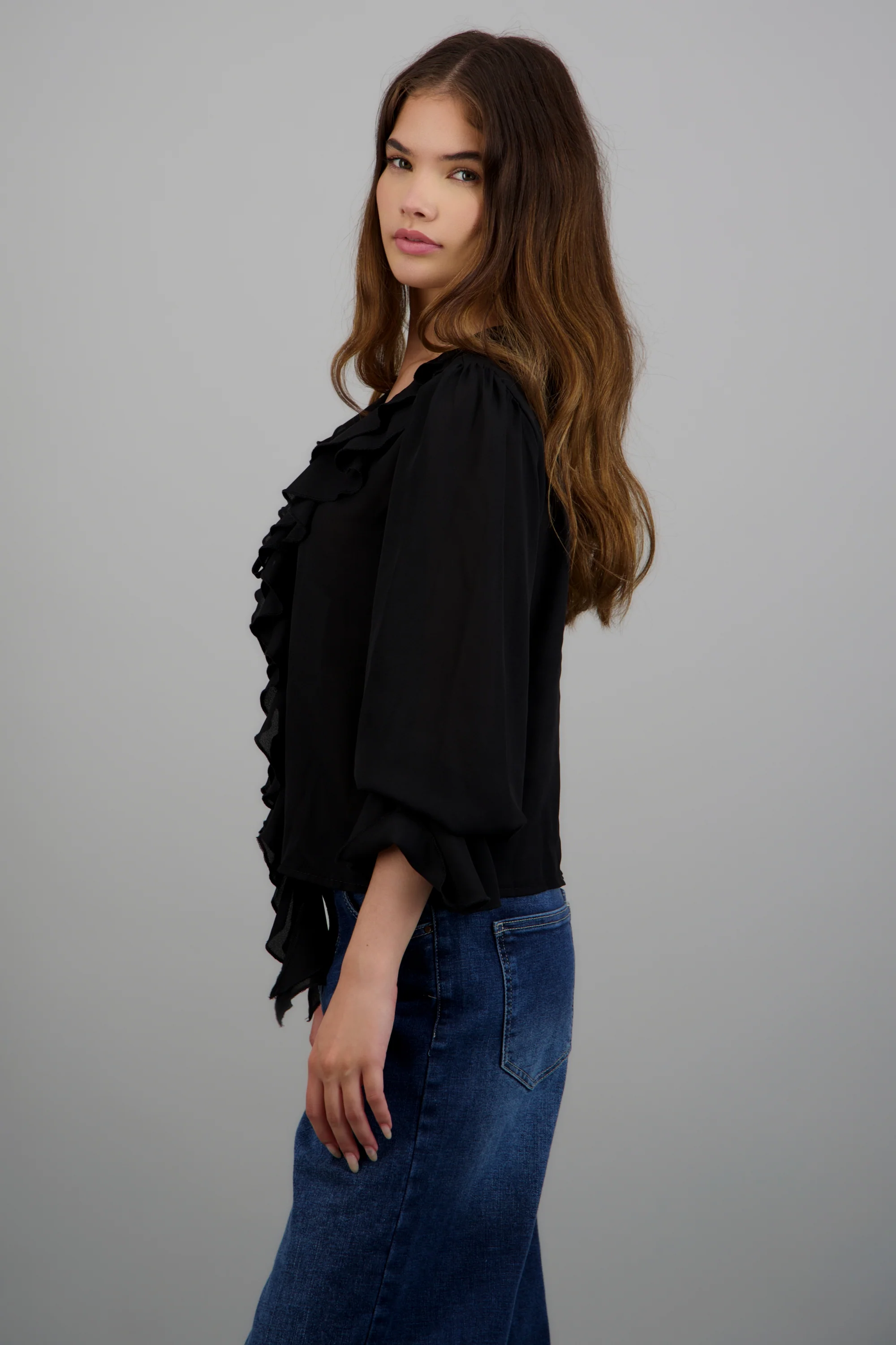 Blusa boho olanes chiffon - Image 2
