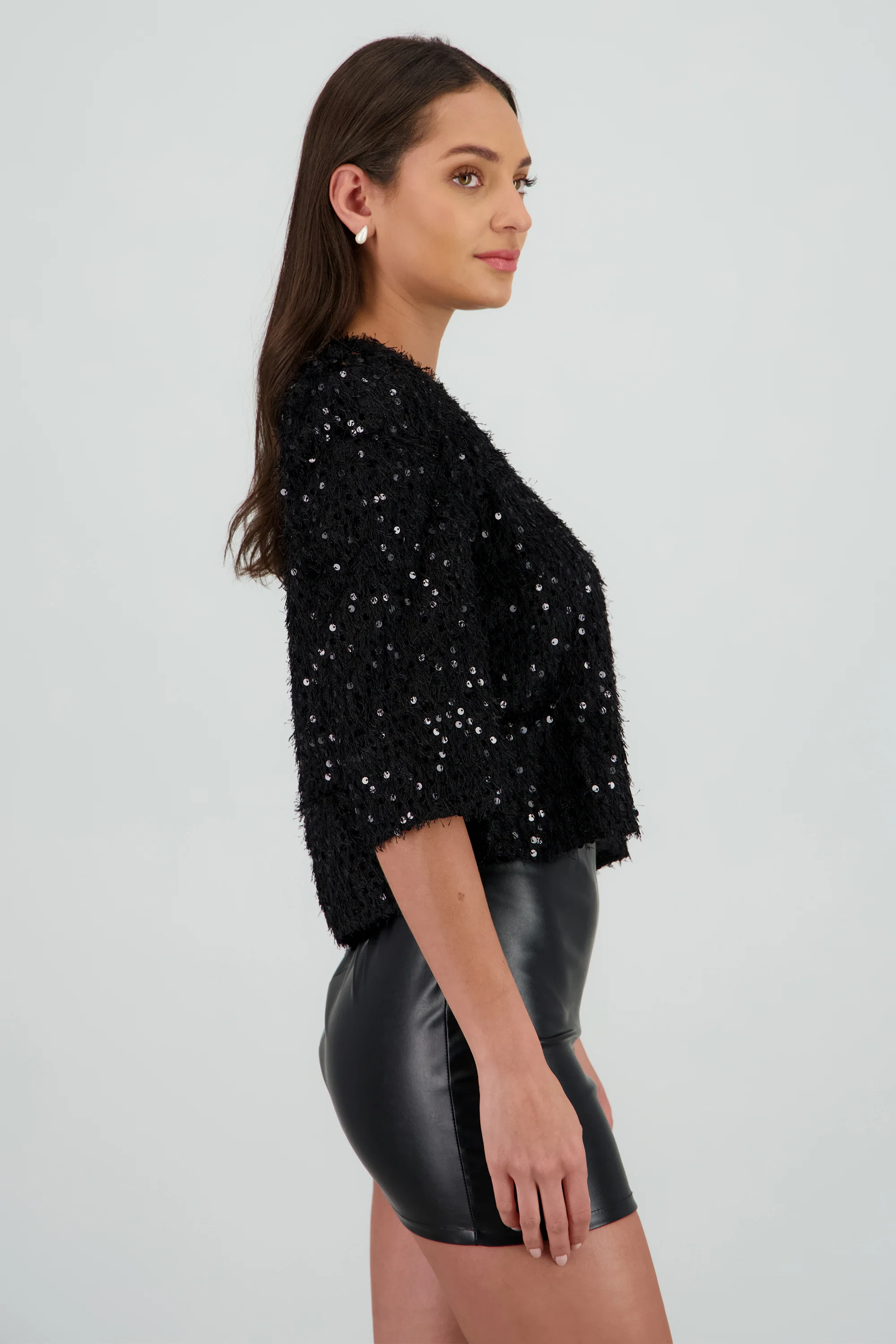 Blusa boxy lentejuelas - Image 3