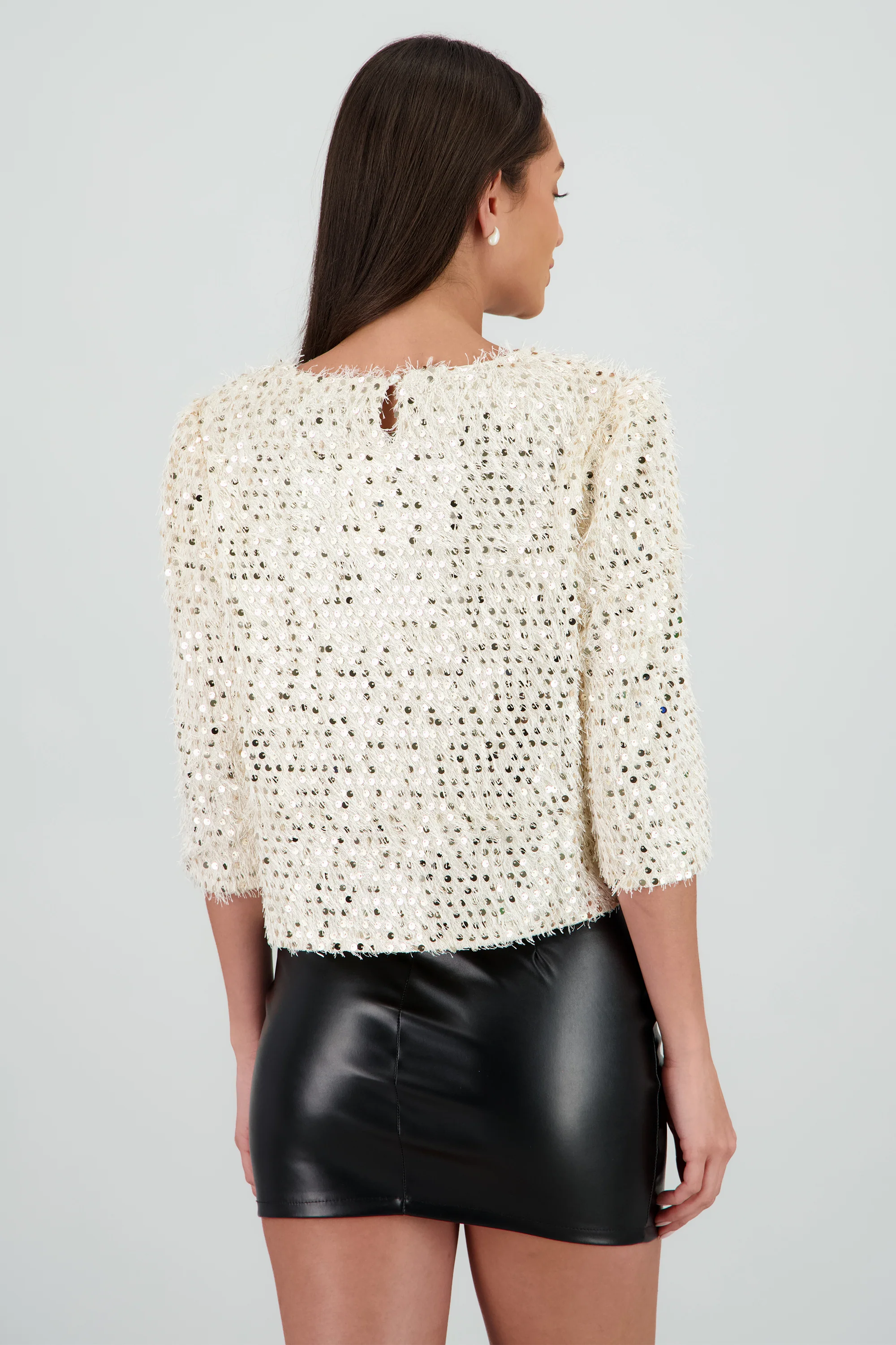 Blusa boxy lentejuelas - Image 4