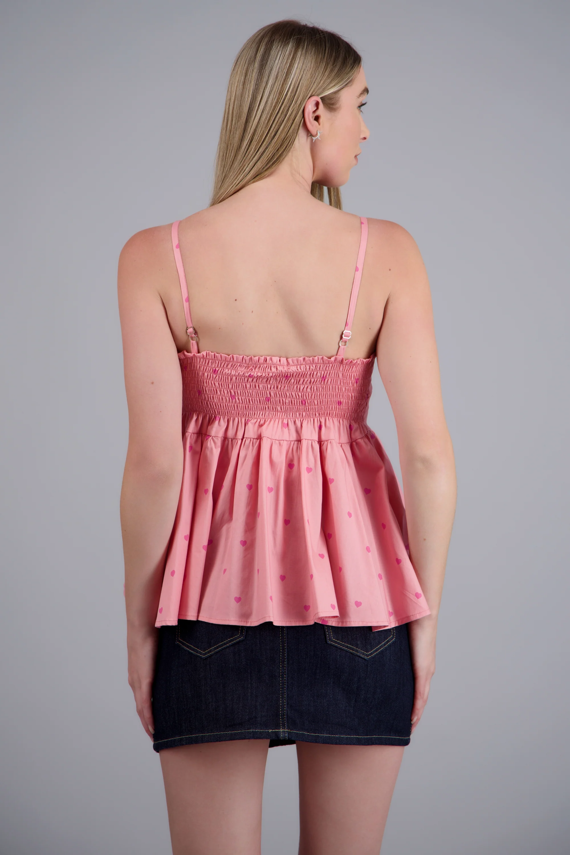 Blusa corazones detalle peplum - Image 4