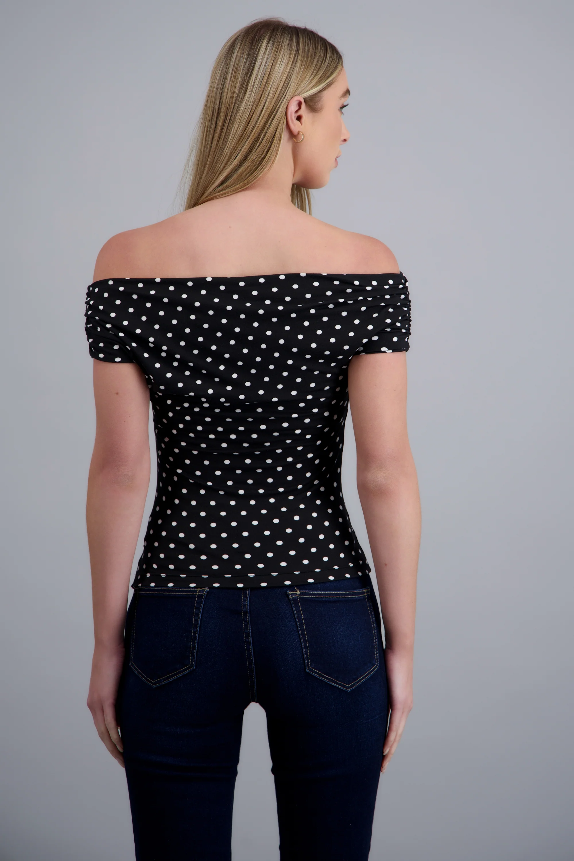 Blusa cuello cascada polka - Image 4