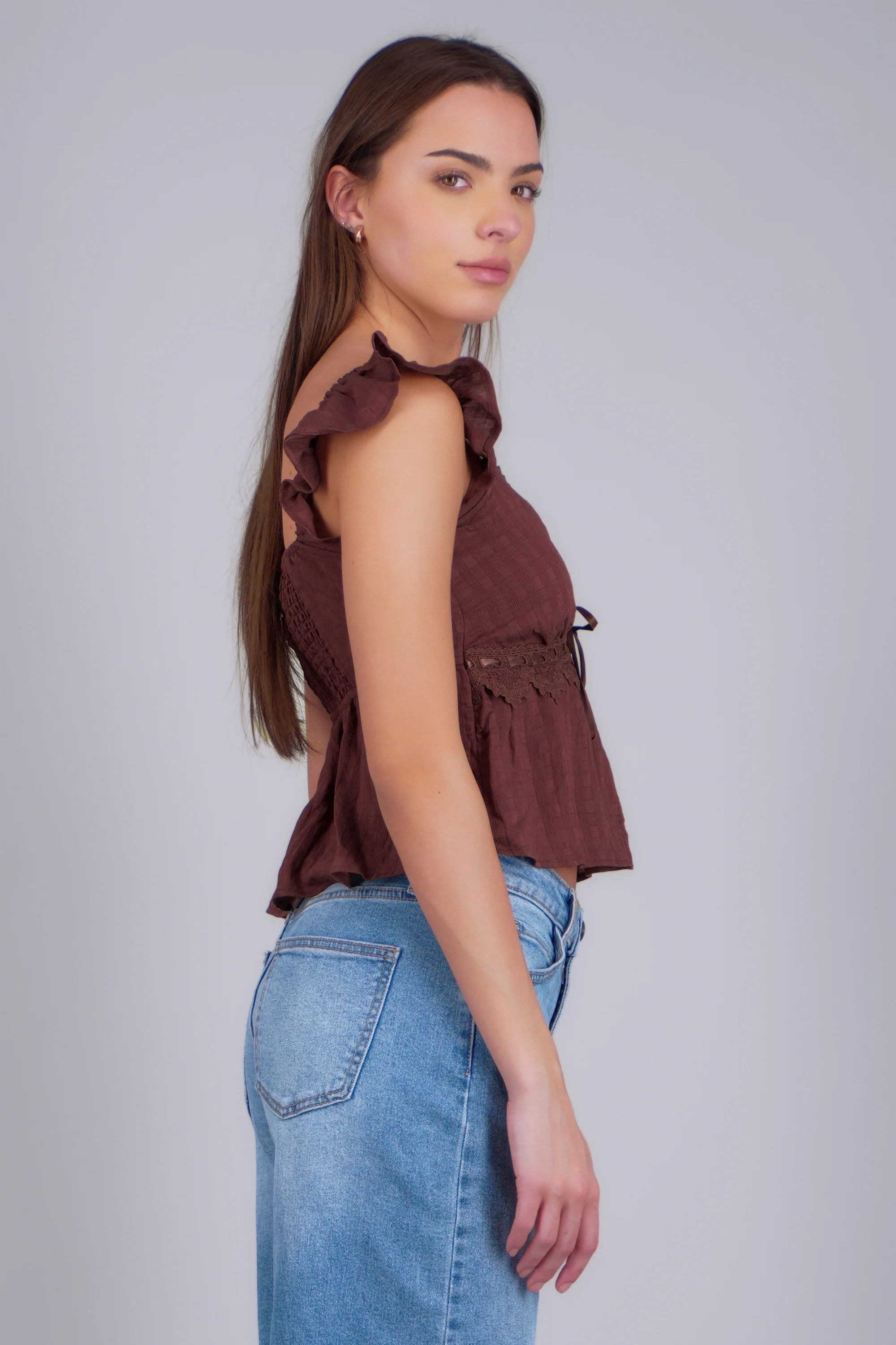 Blusa detalle crochet lisa - Image 2