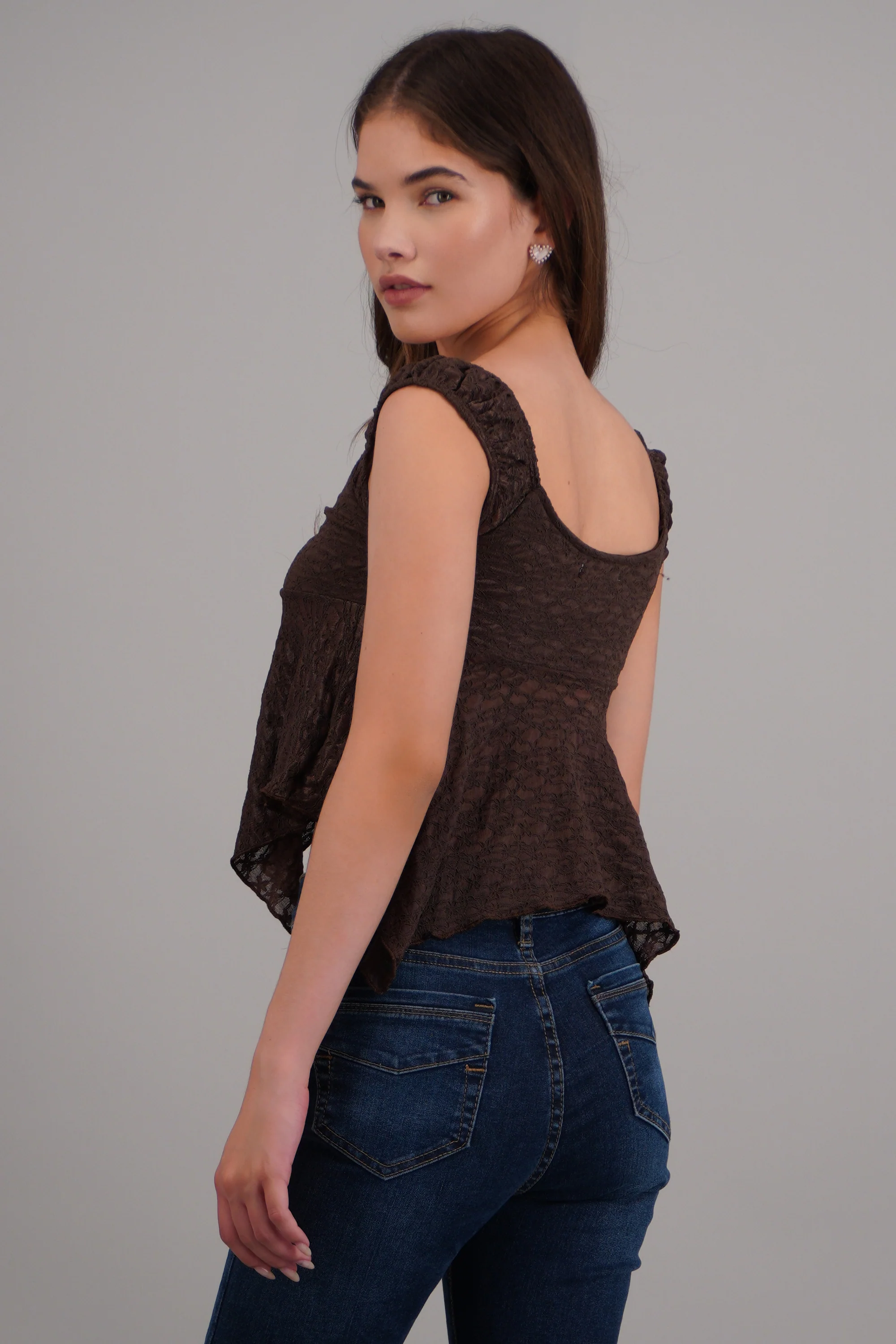 Blusa encaje terminado asimatrico - Image 4
