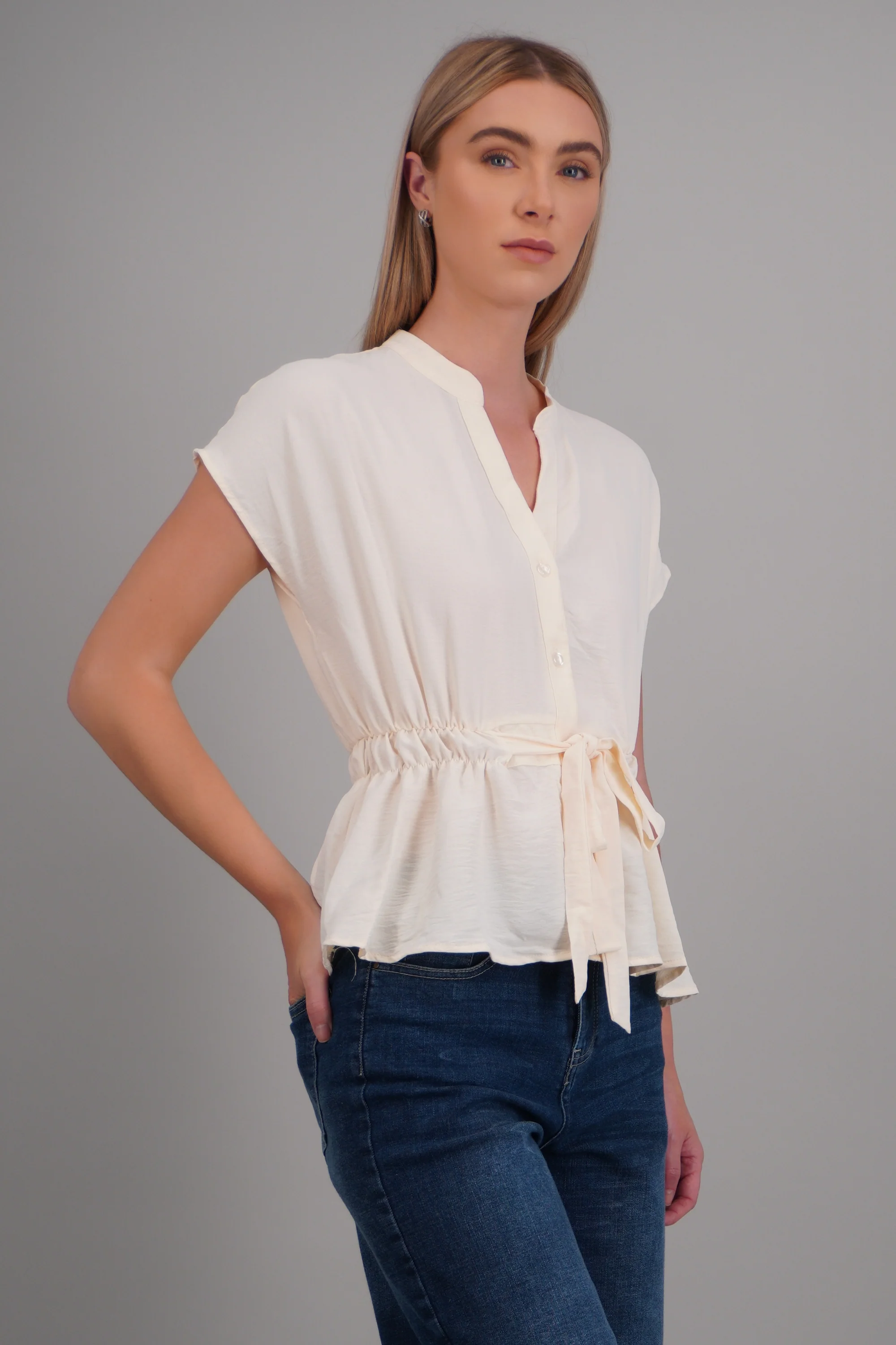 Blusa ligera detalle cinturon - Image 2