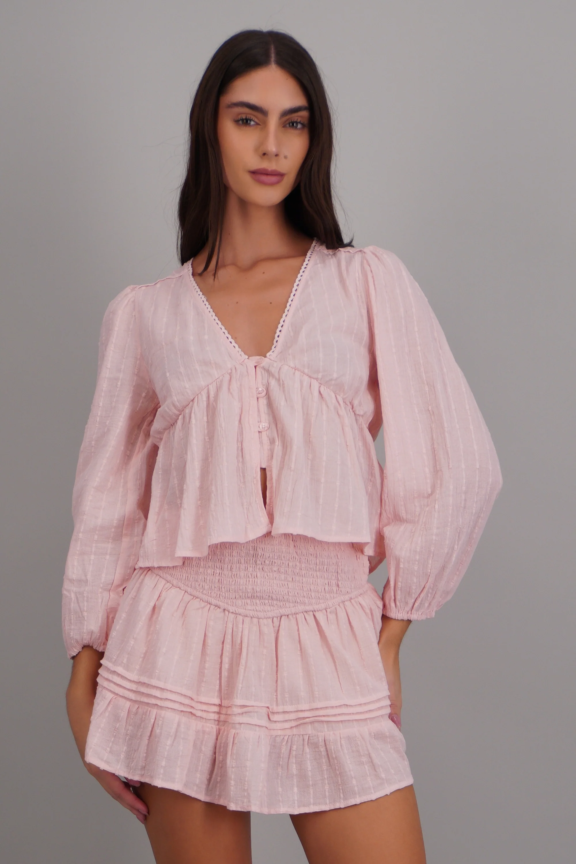 blusa ligera efecto peplum - Image 3