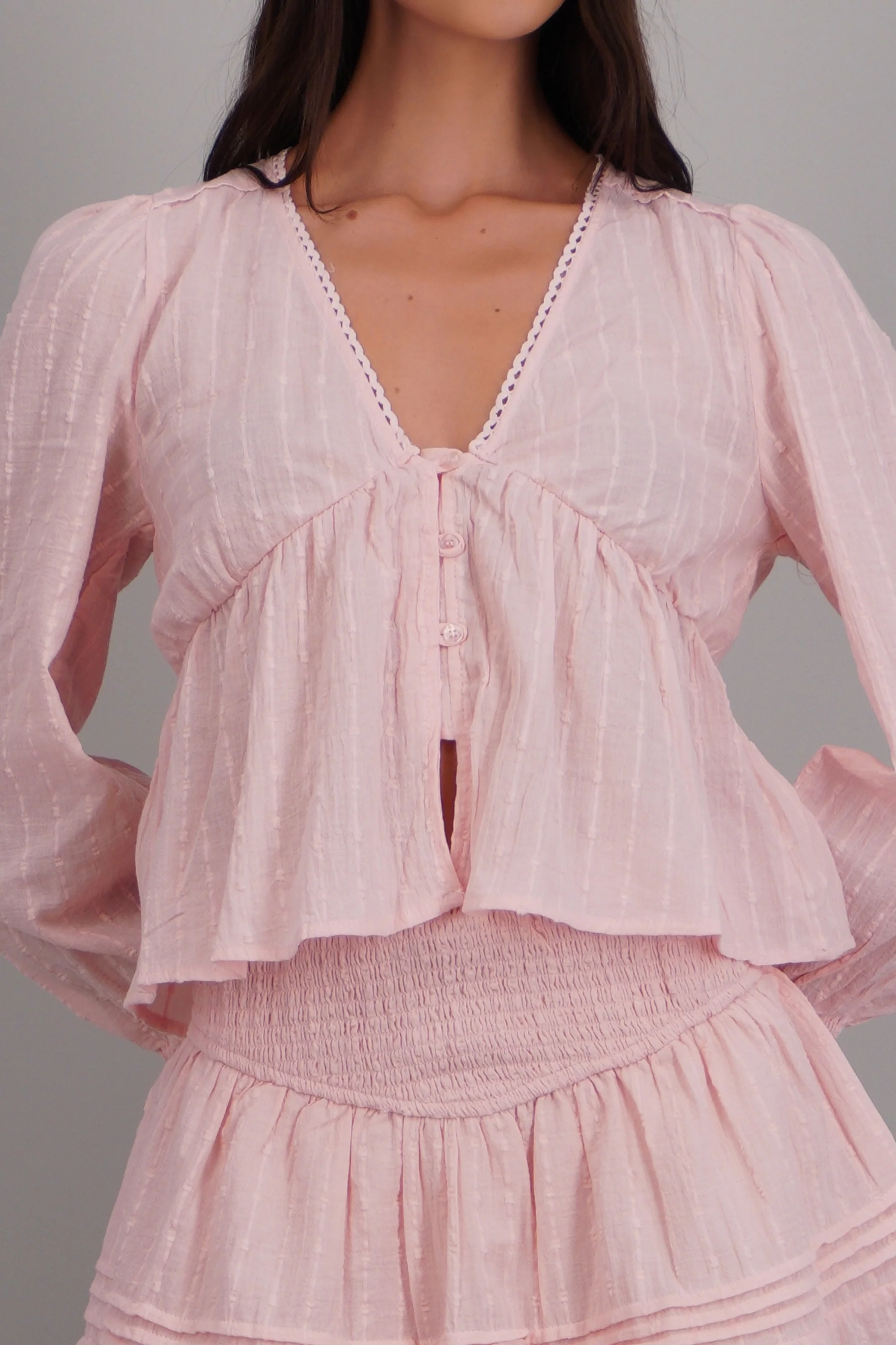 blusa ligera efecto peplum - Image 5