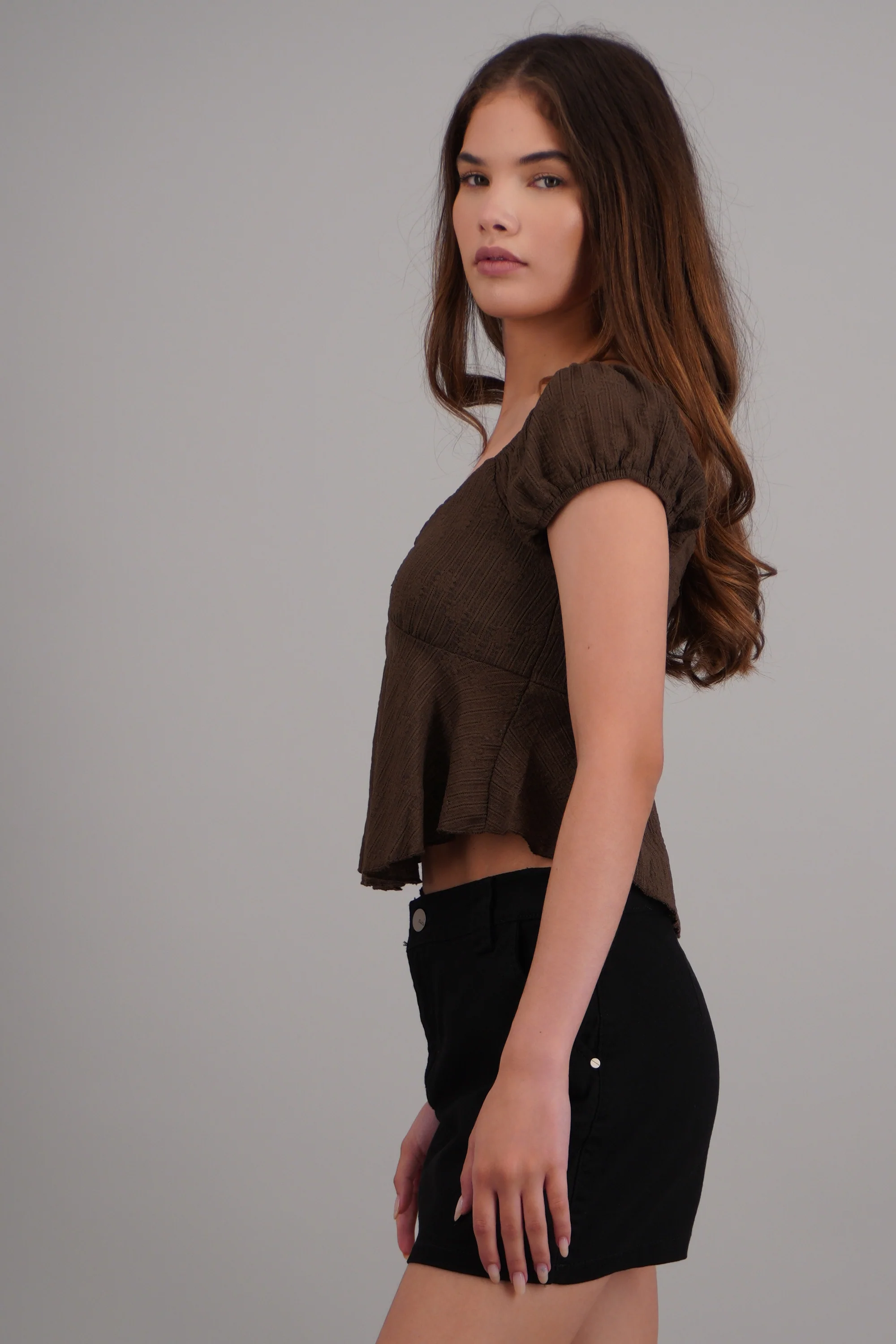 Blusa manga corta con detalle mono - Image 2