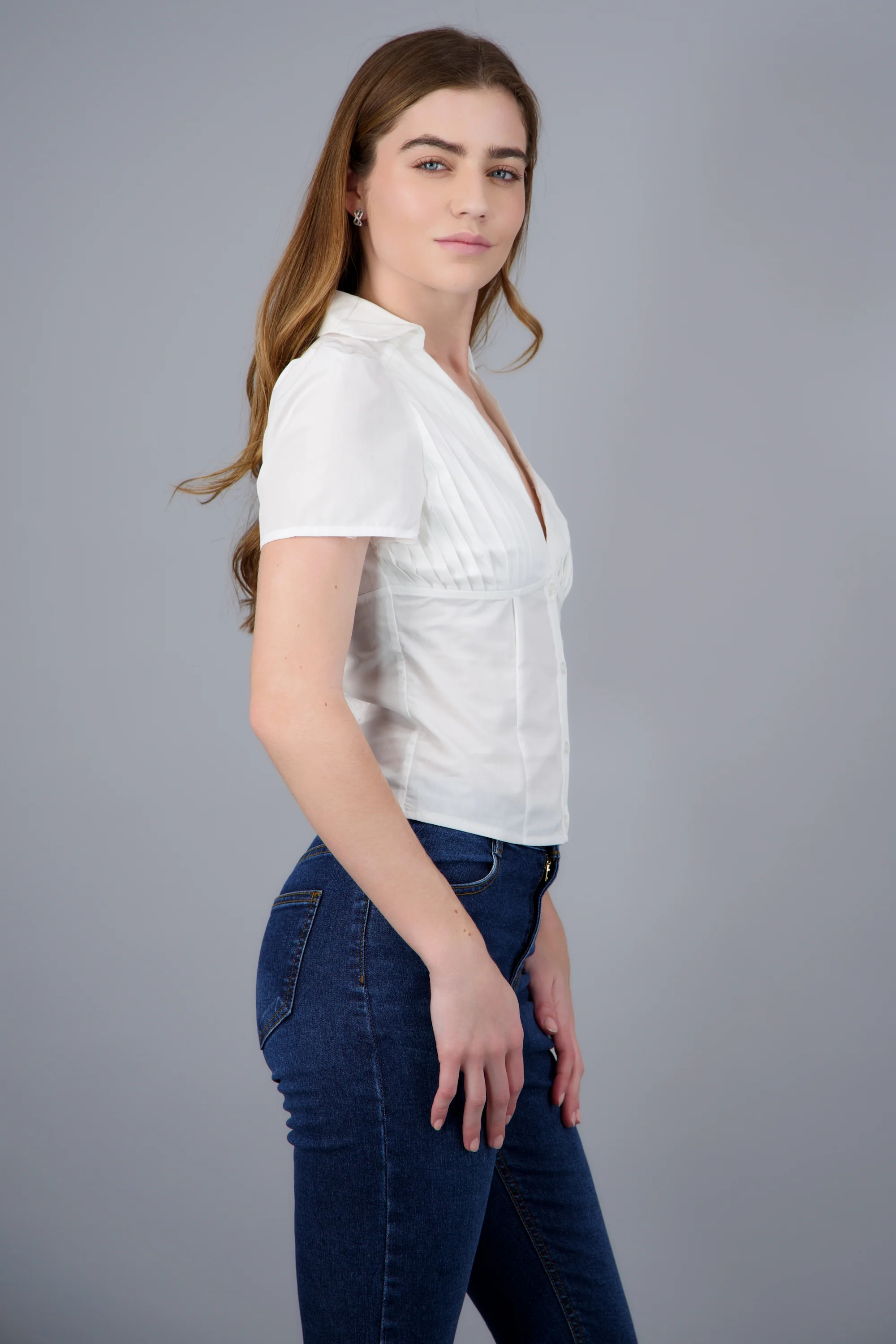BLUSA M/C DETALLE PLISADO - Image 3