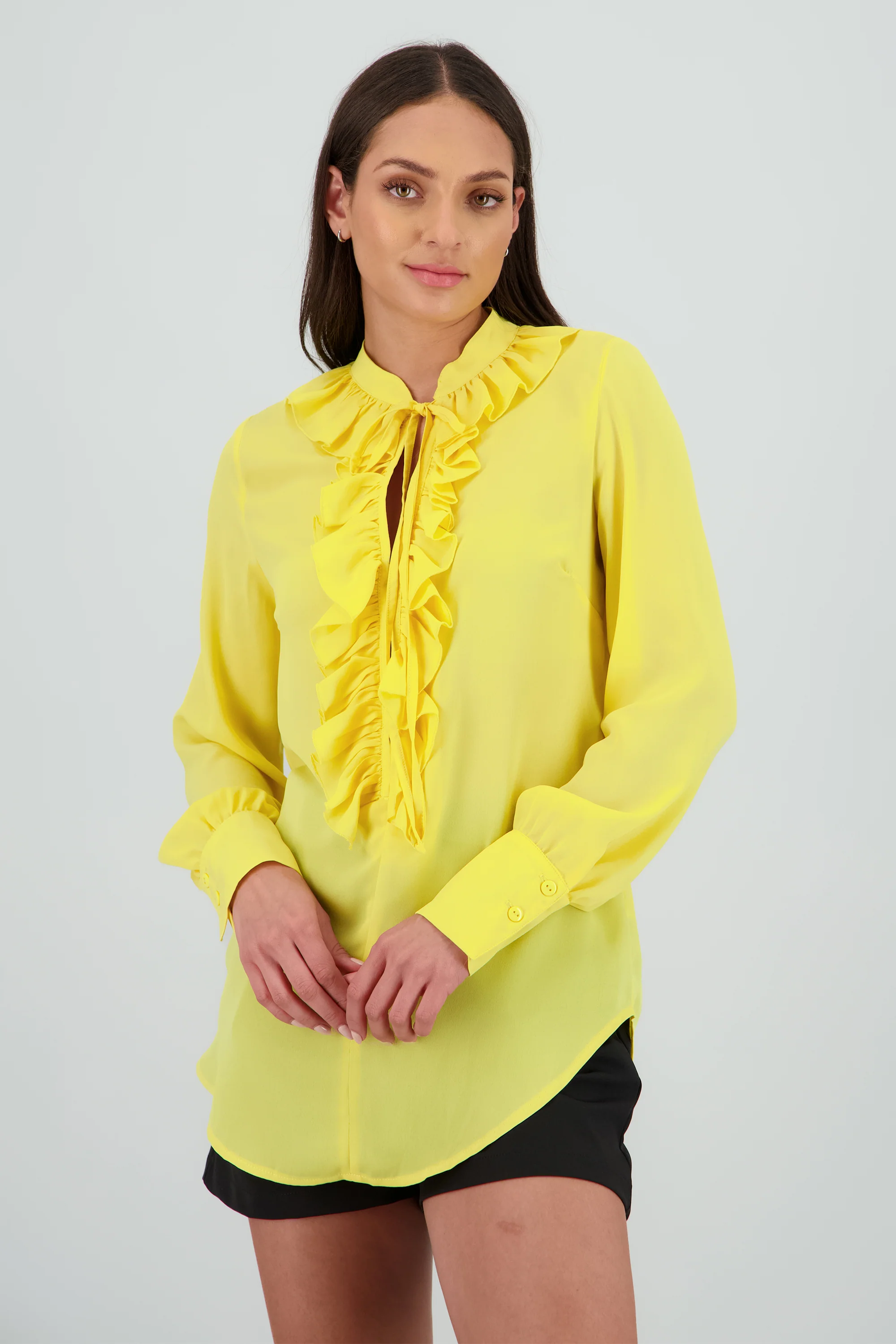 Blusa manga larga boho escote en v - Image 2