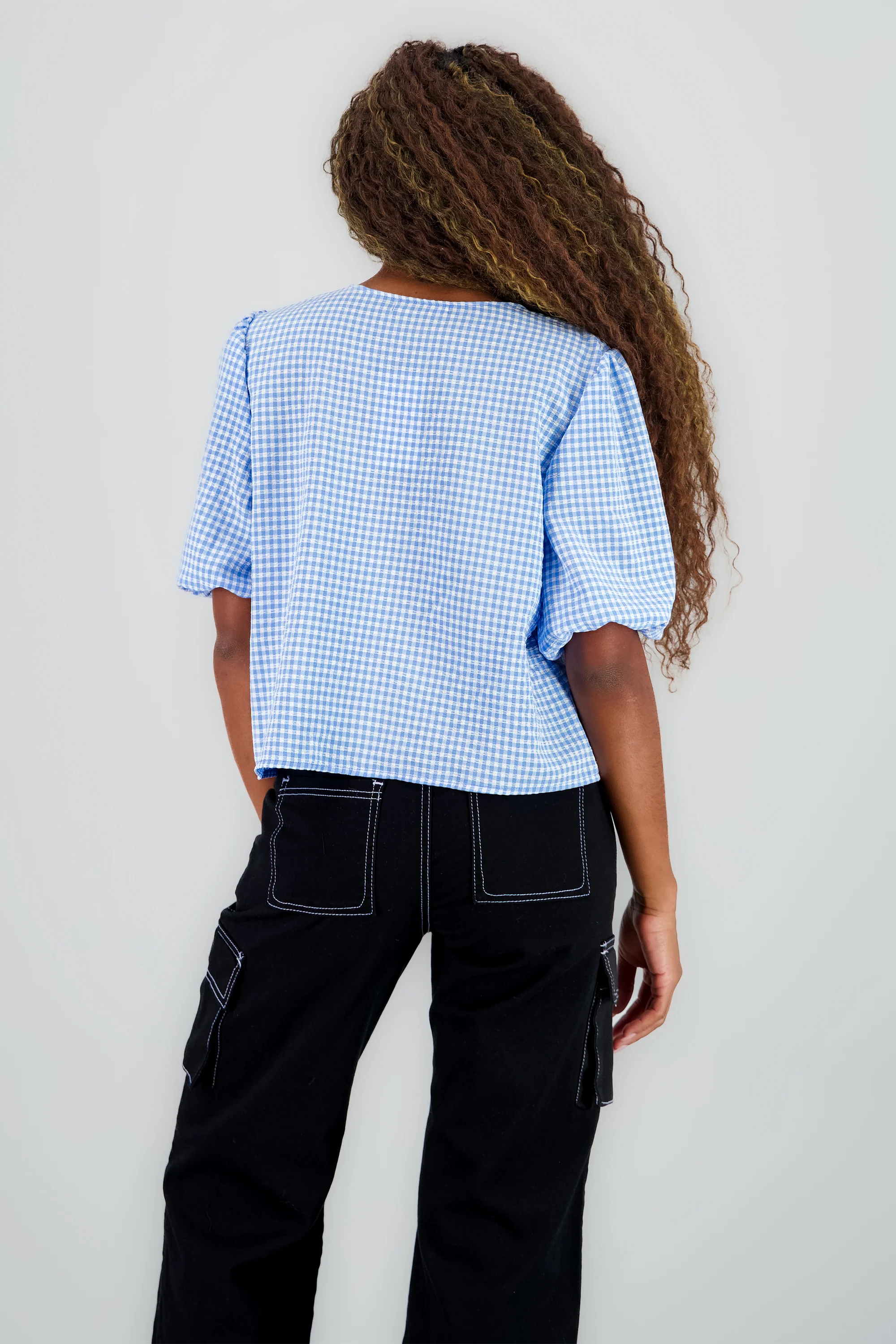Blusa monos gingham - Image 4