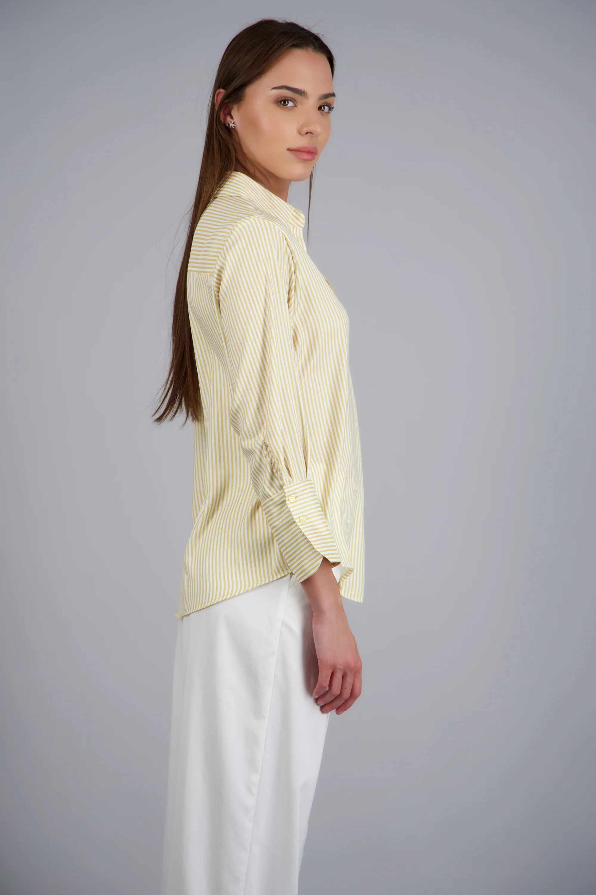 Blusa satin rayas manga larga Hypsters - Image 2