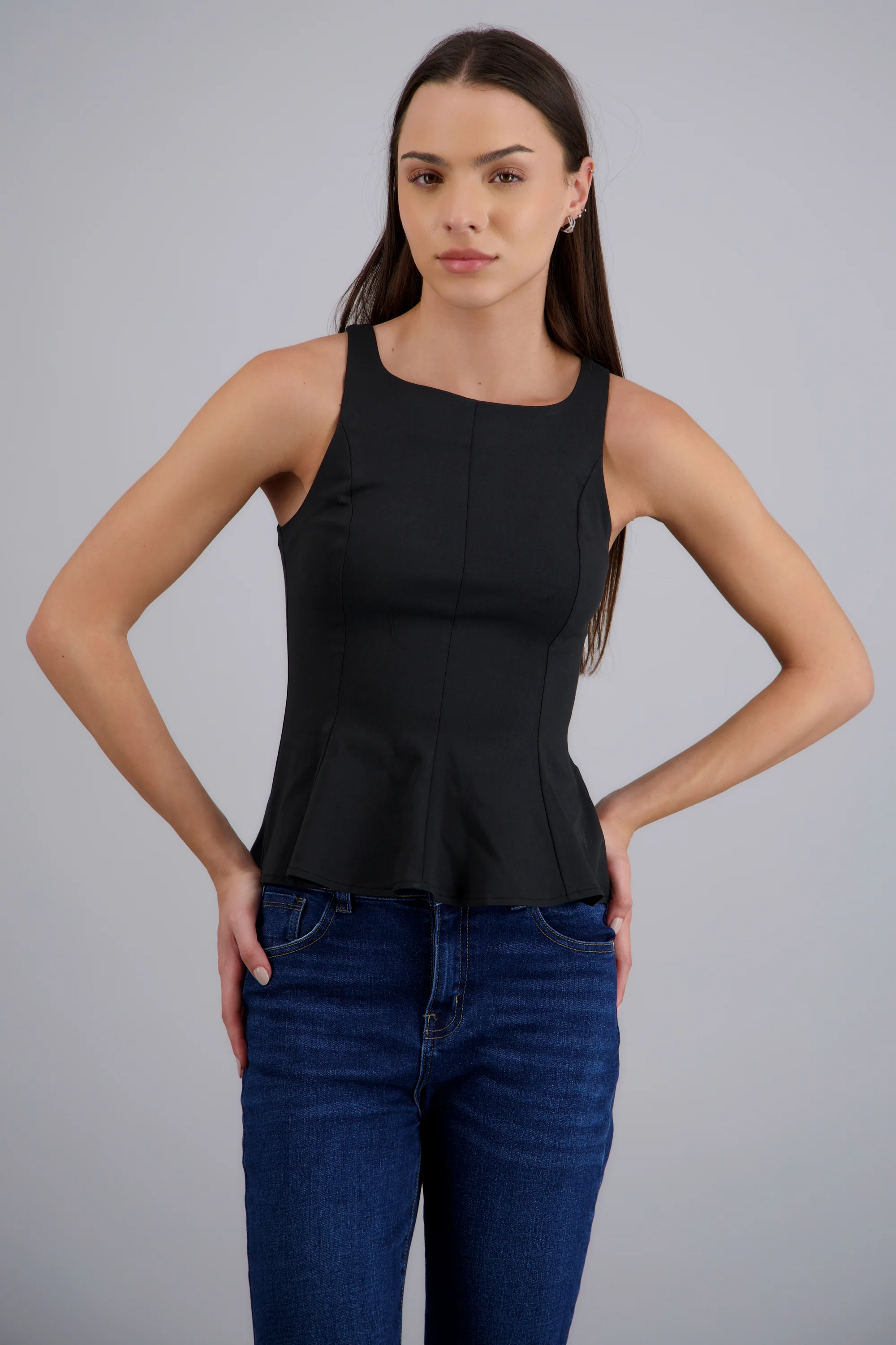 Blusa sin mangas peplum - Image 2