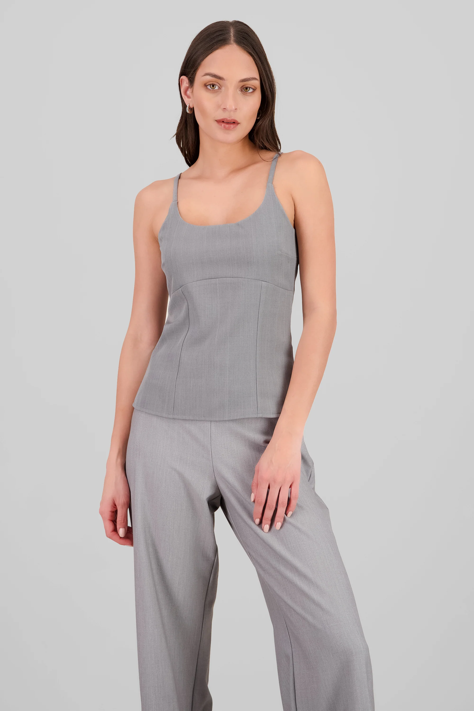 Blusa tirantes detalle cortes - Image 2