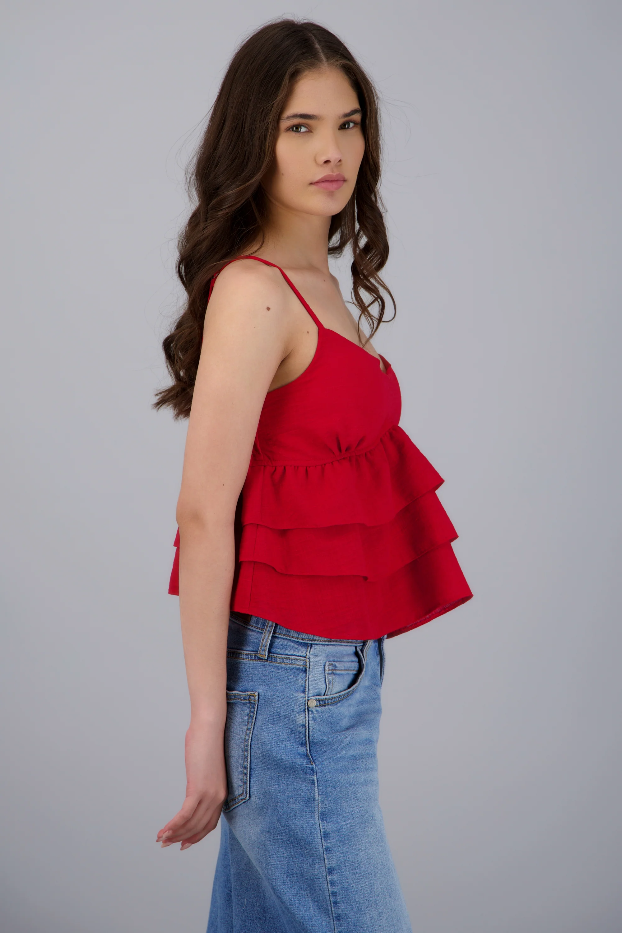 Blusa tirantes detalle olanes - Image 3