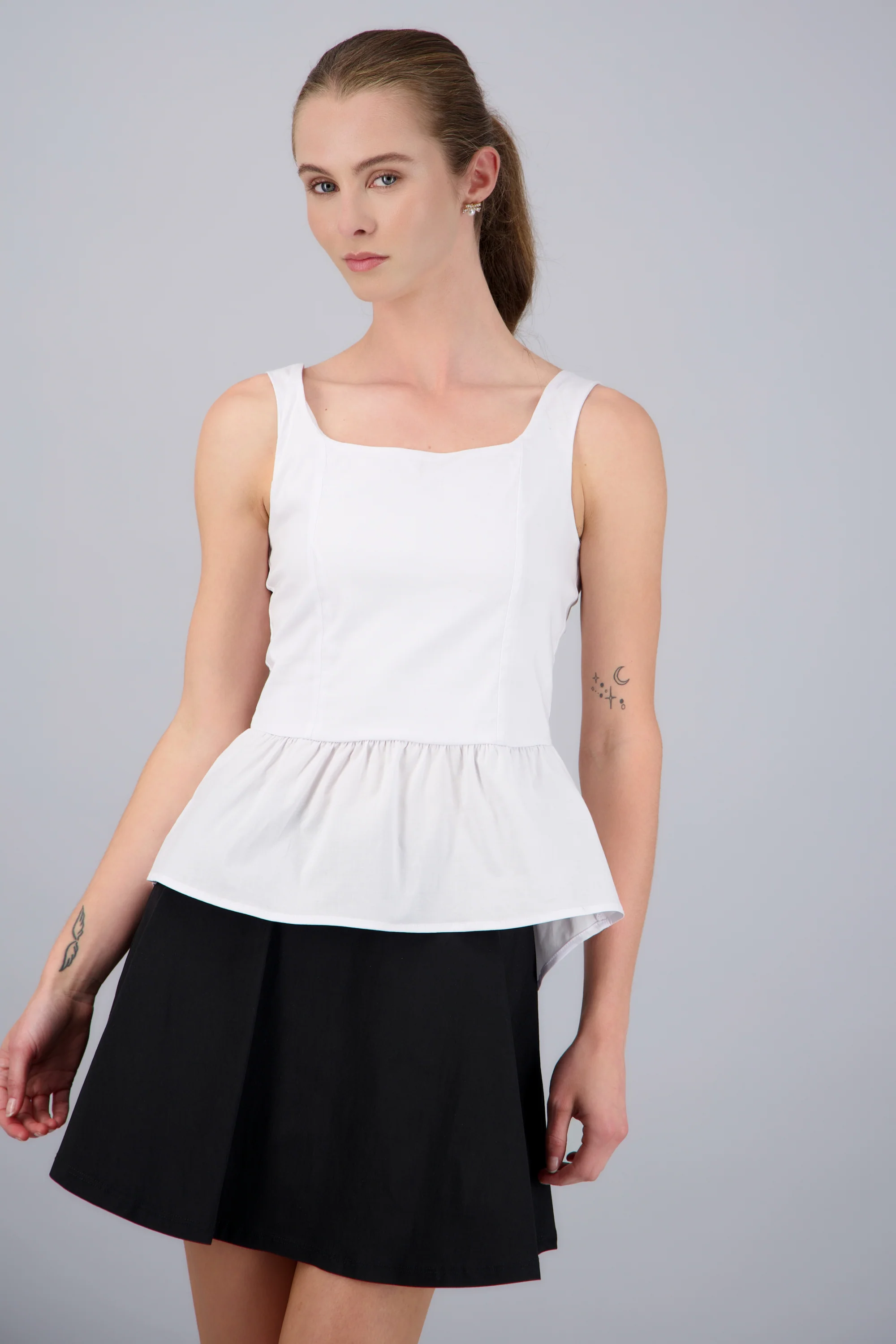 Blusa tirantes detalle peplum - Image 3
