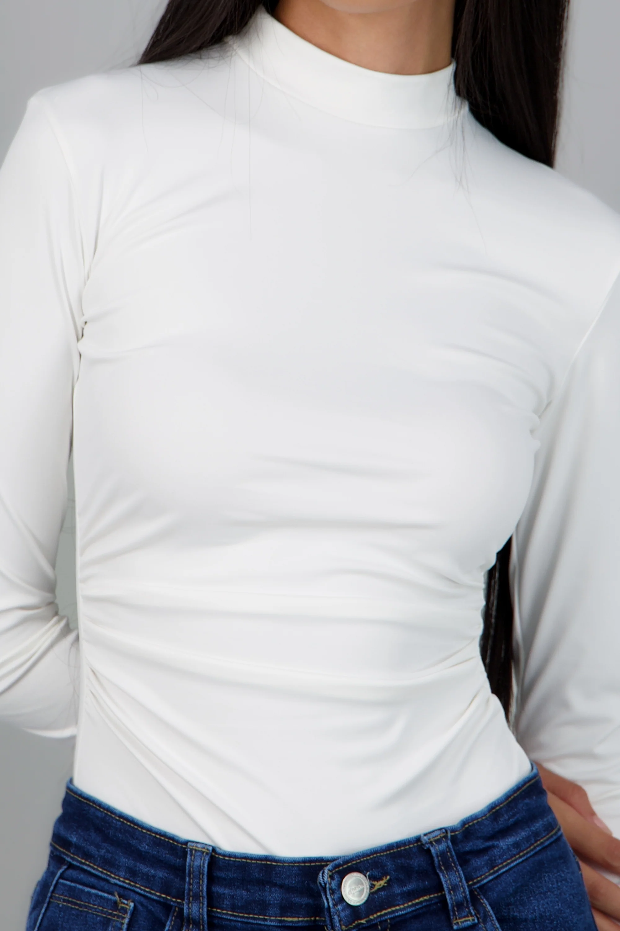 Body cuello alto detalle drapeado - Image 5