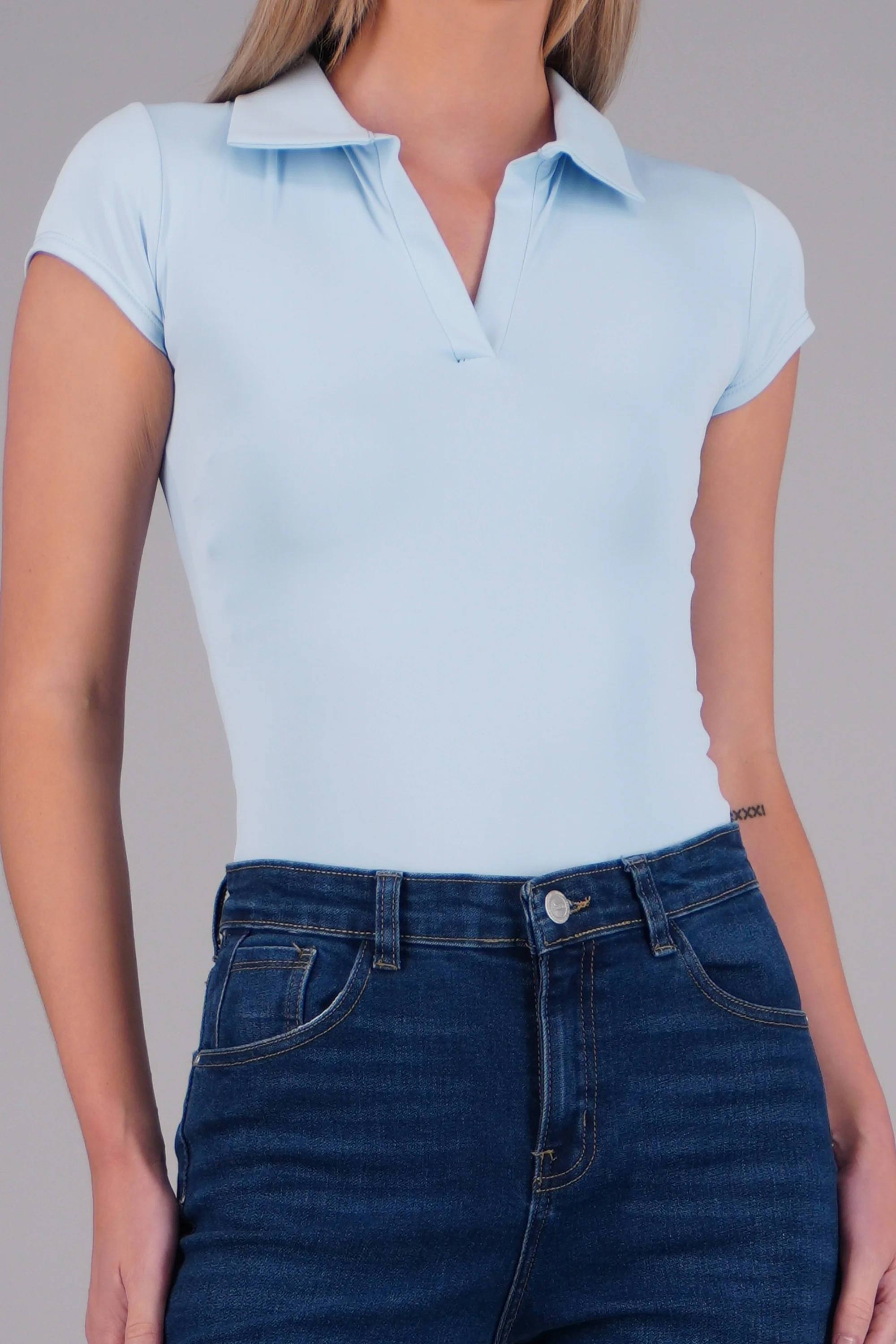 Body cuello polo manga corta - Image 5