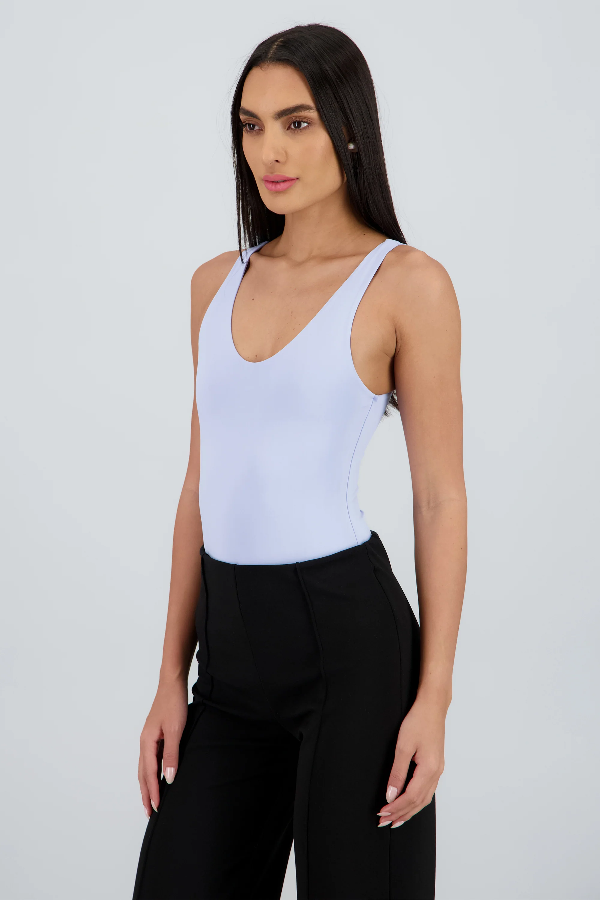 Body escote en V liso - Image 3
