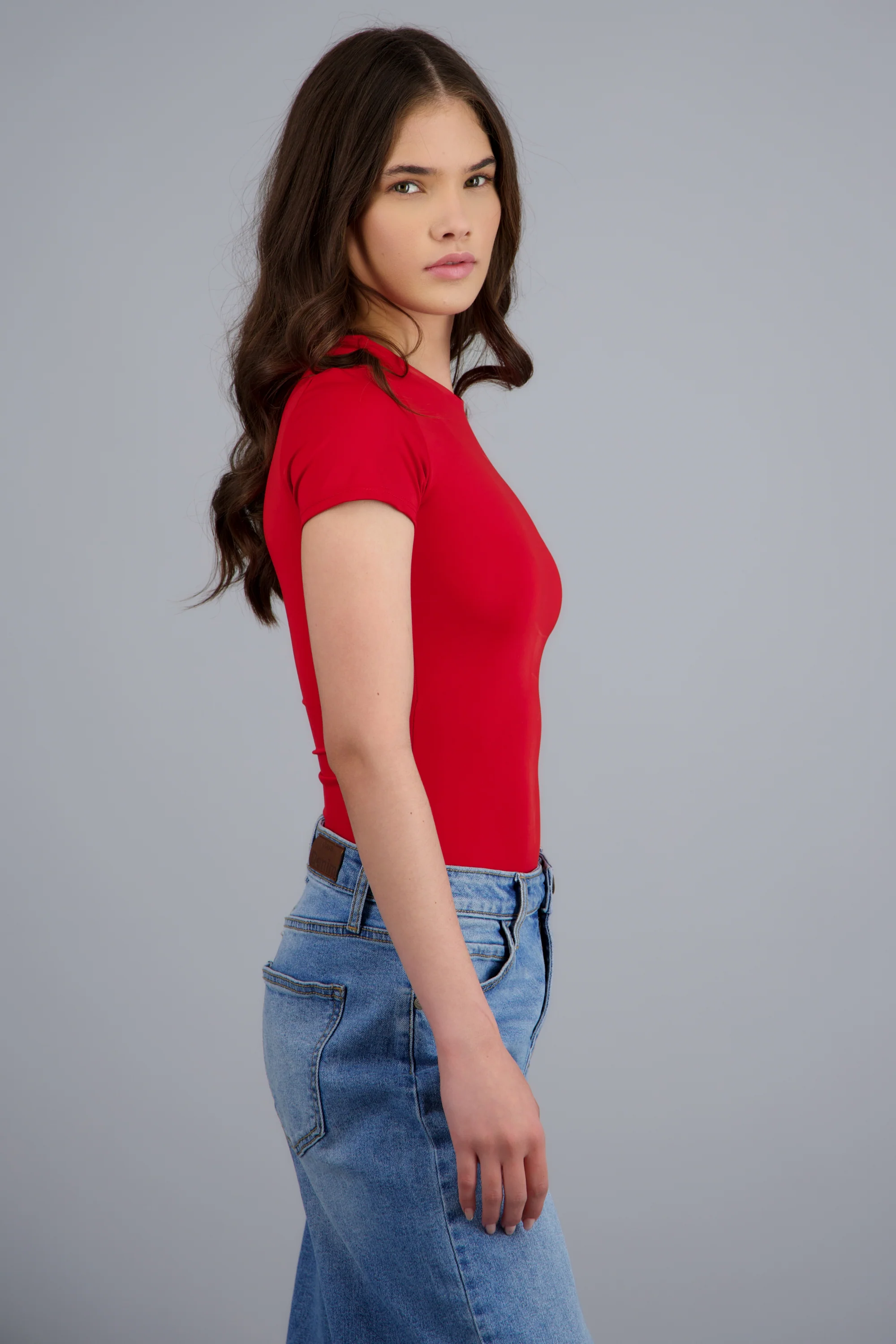 Body liso cuello redondo manga corta - Image 2