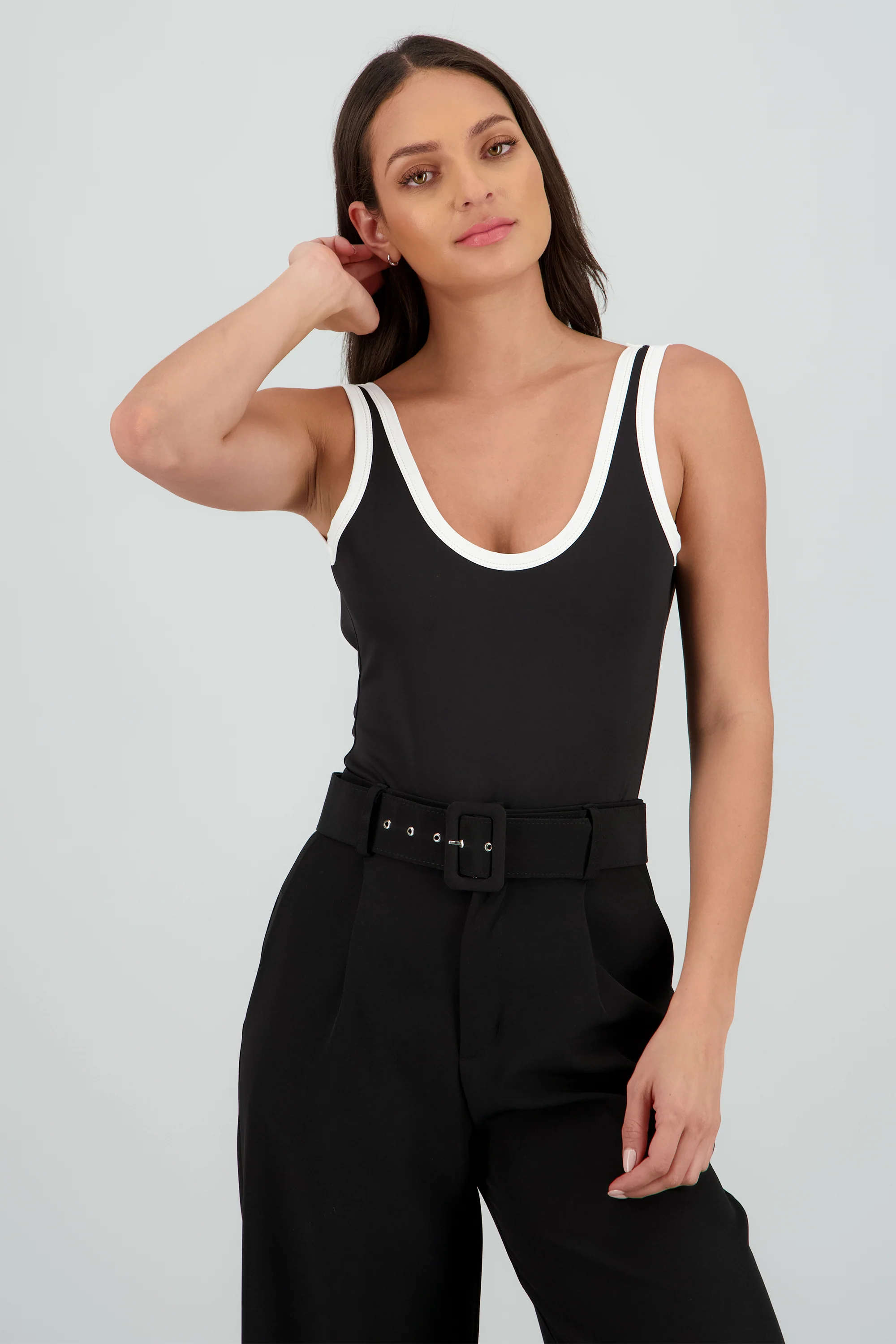 Bodysuit sin mangas contraste - Image 2