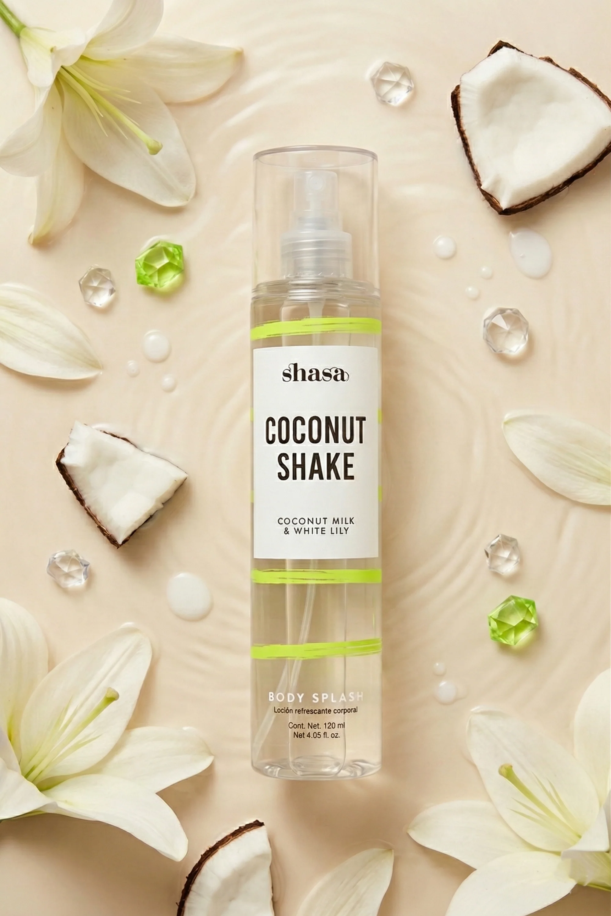 Body splash glitter Coconut Shake