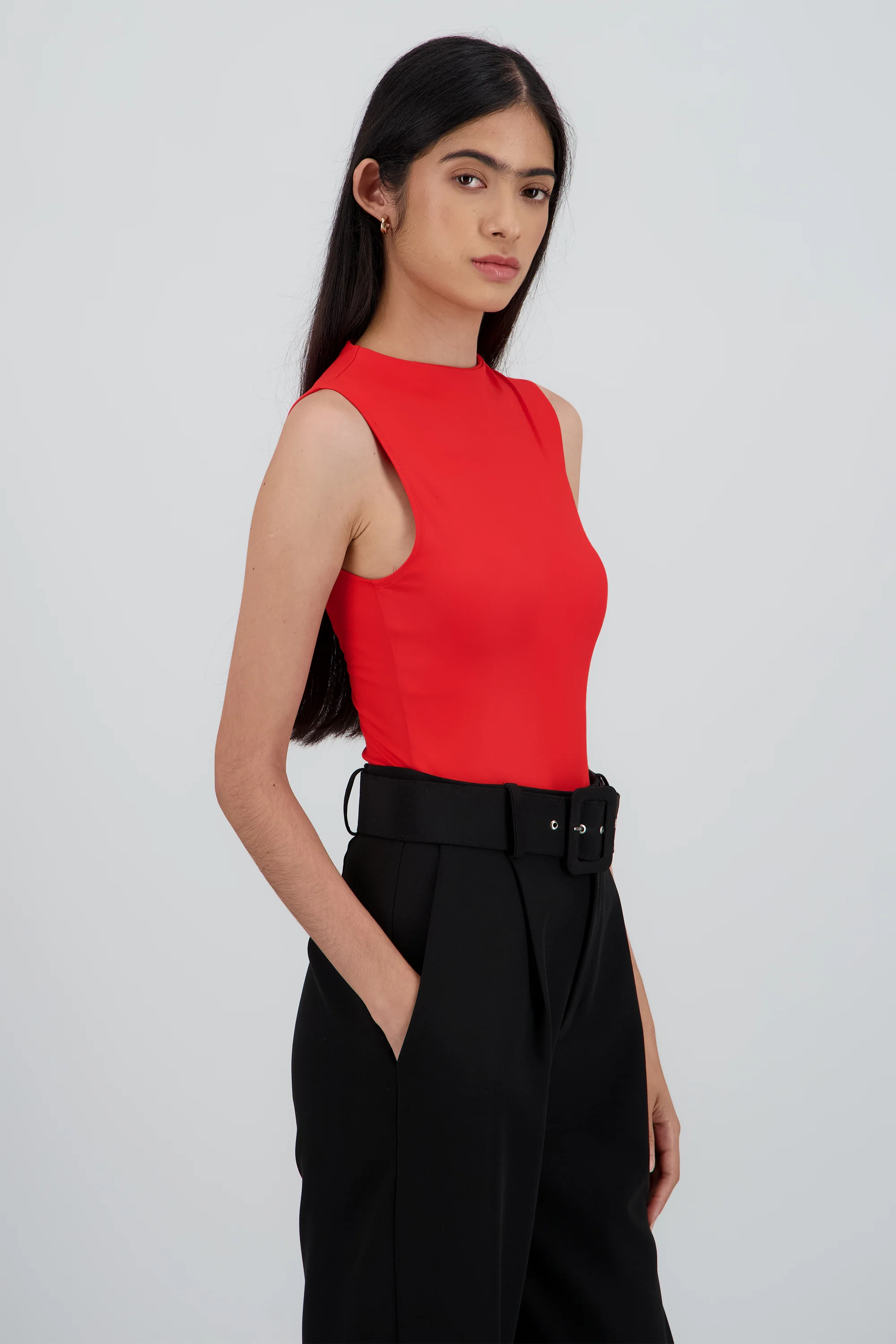 Bodysuit cuello alto detalle cierre espalda - Image 3