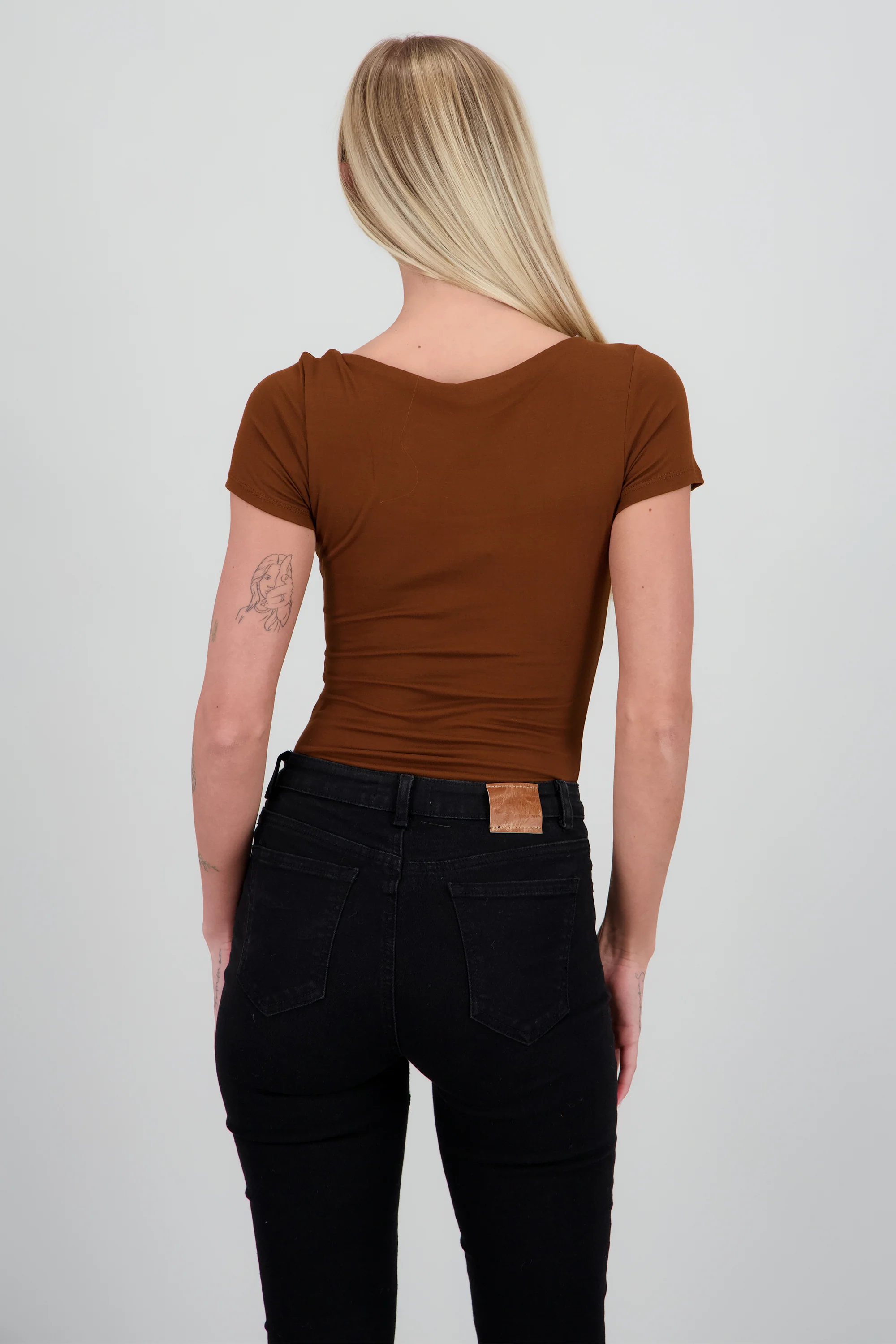 Bodysuit escote redondo manga corta - Image 3