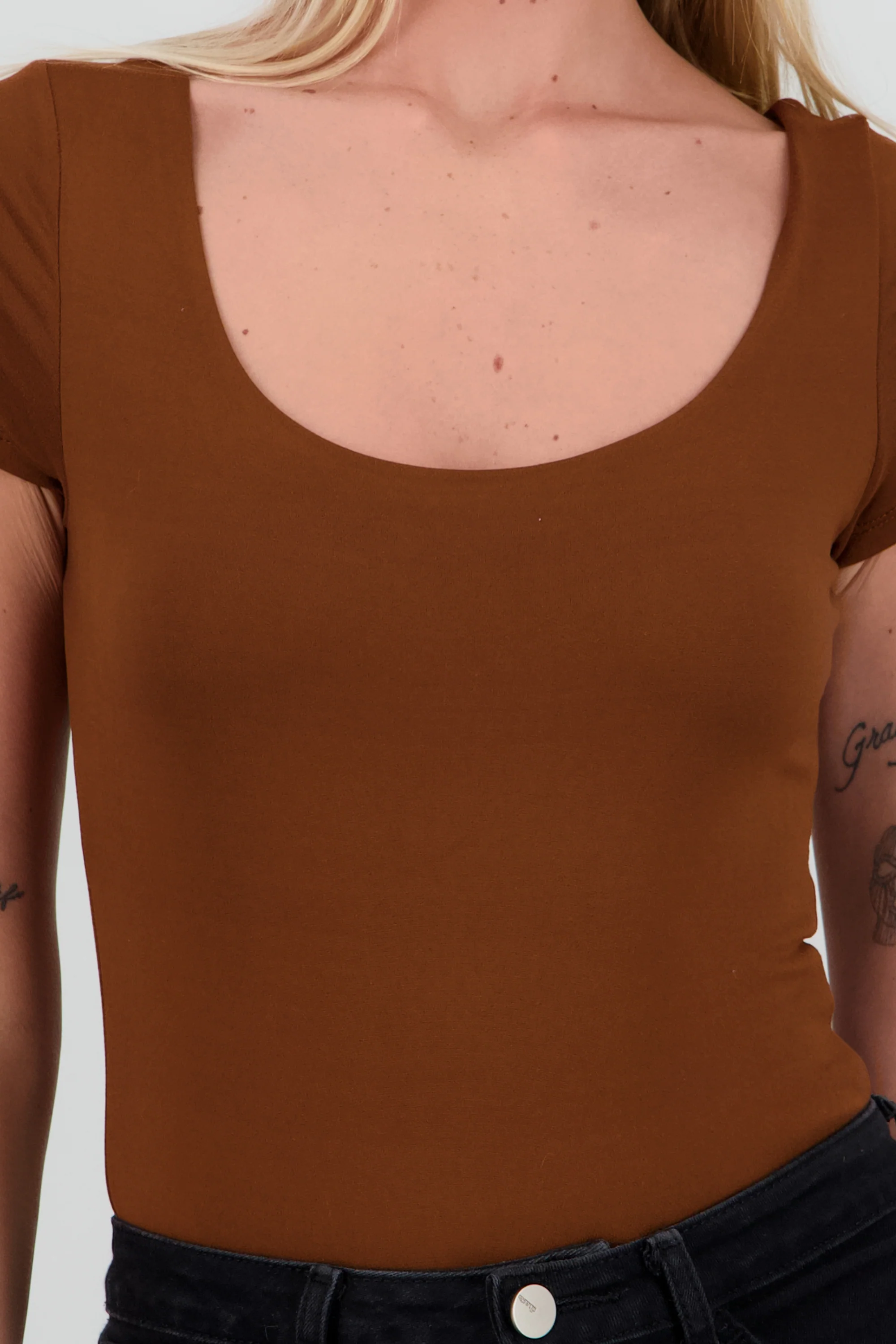 Bodysuit escote redondo manga corta - Image 5