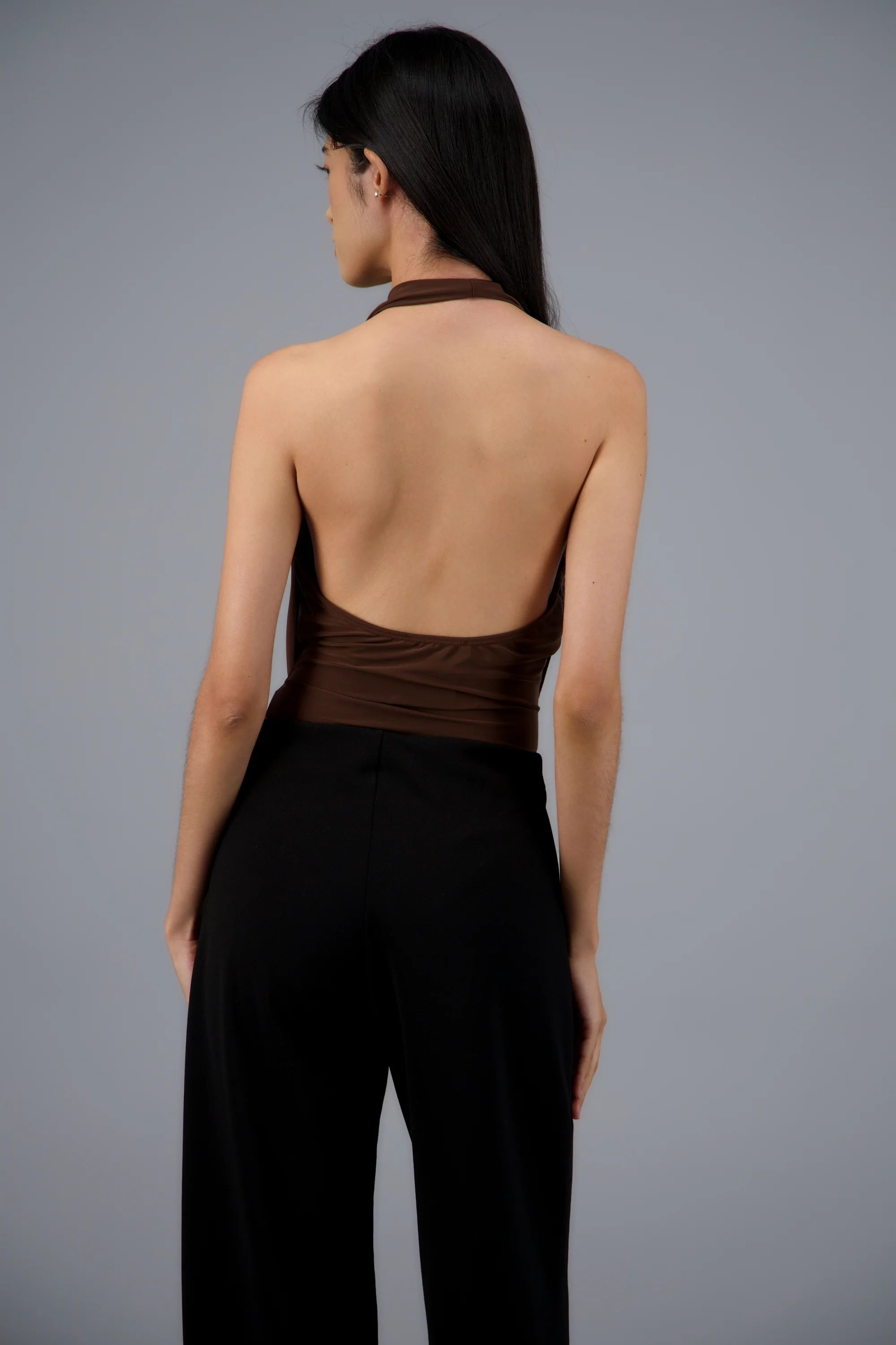 Bodysuit halter cuello cascada - Image 3
