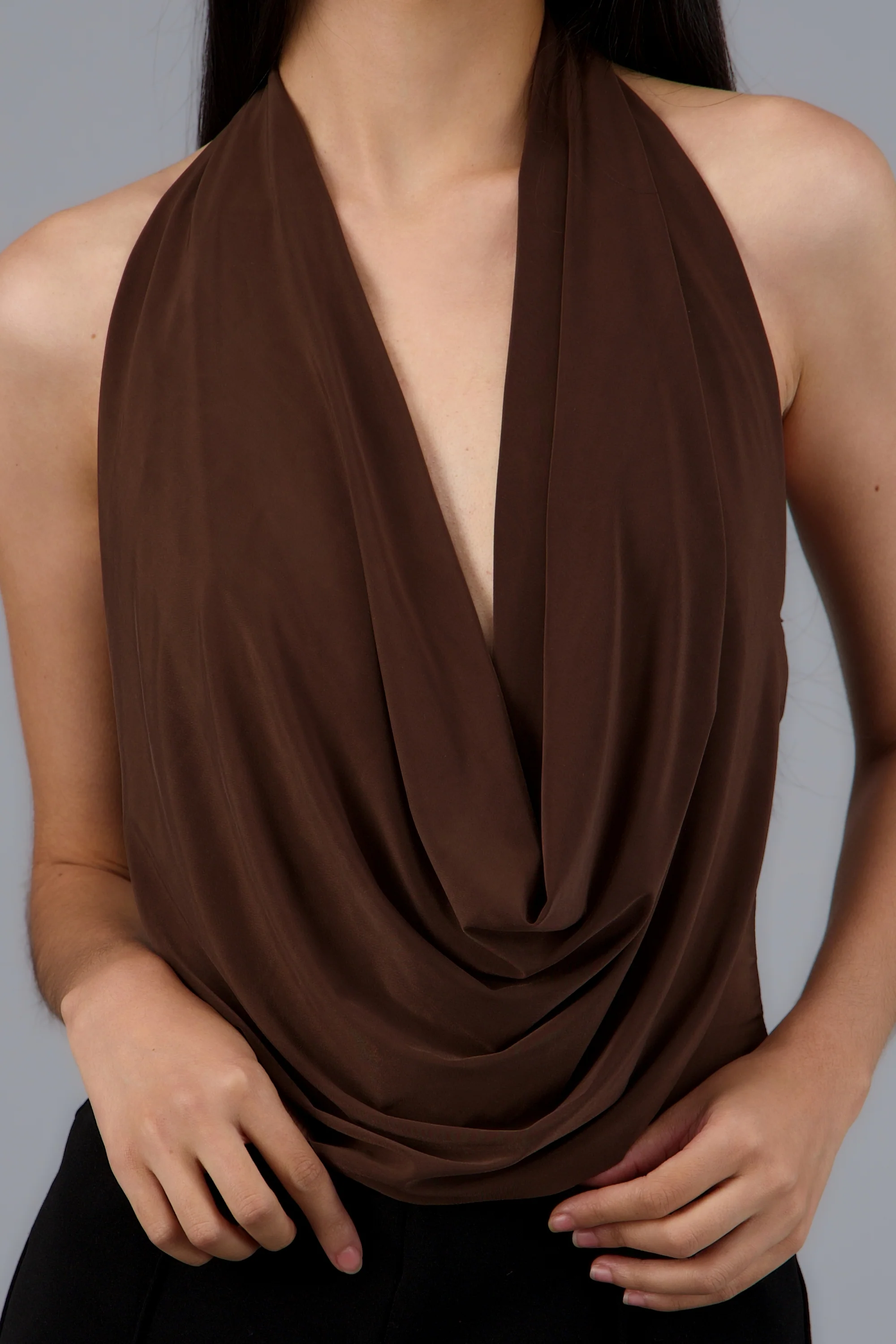Bodysuit halter cuello cascada - Image 5