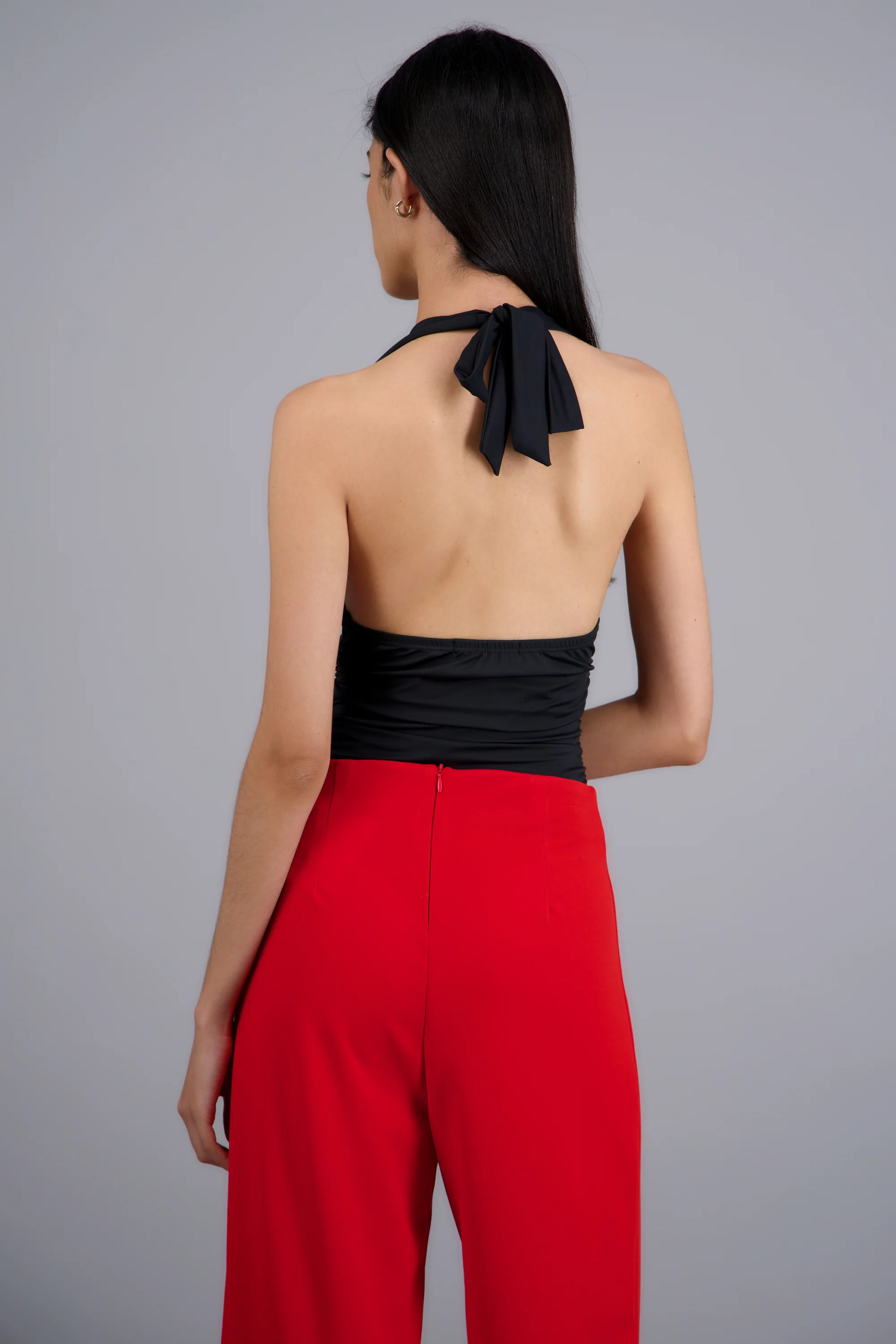 Bodysuit halter drepado en costados - Image 3