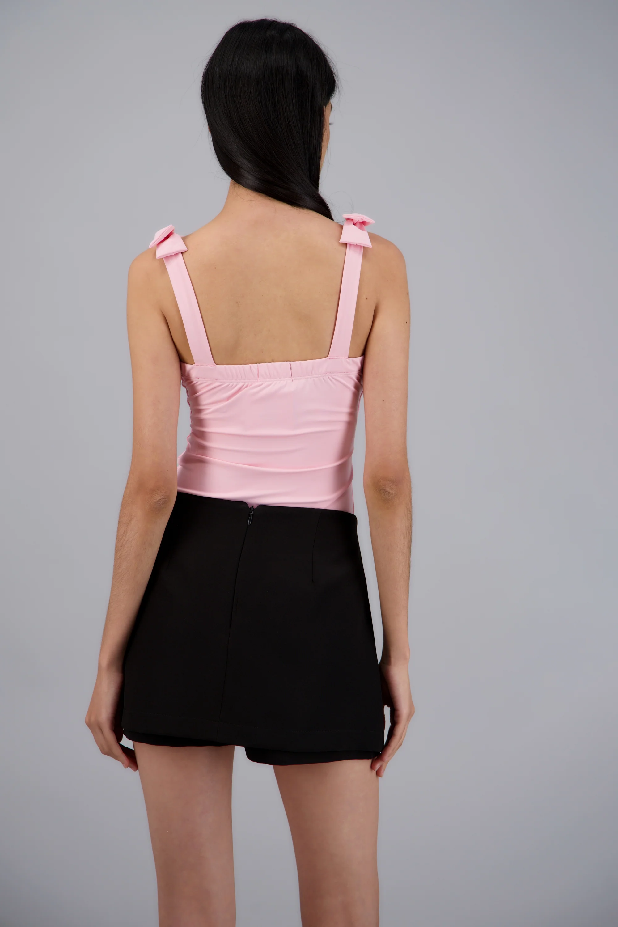 Bodysuit liso con tirante moños - Image 6