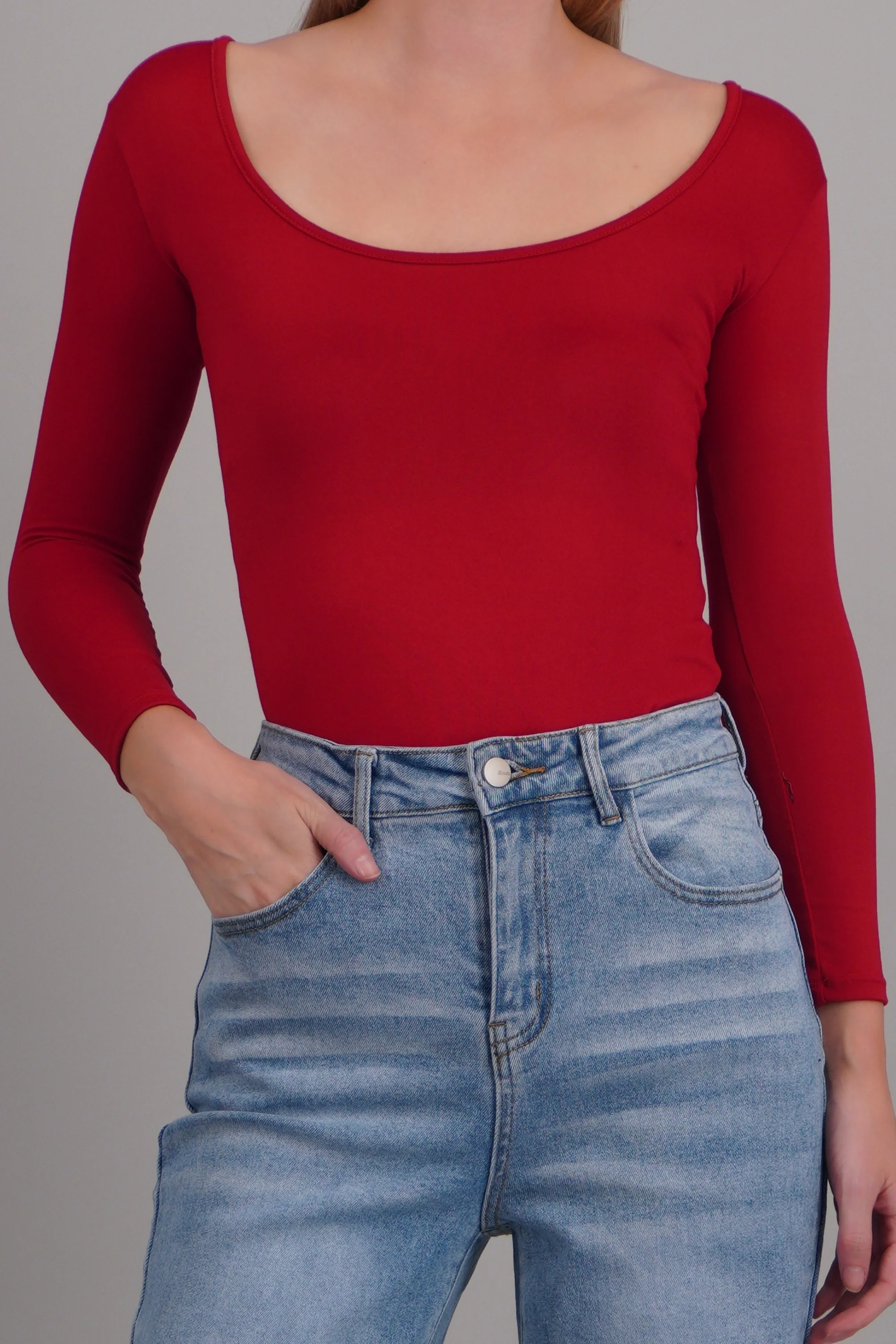 Bodysuit Liso Cuello Scoop - Image 5
