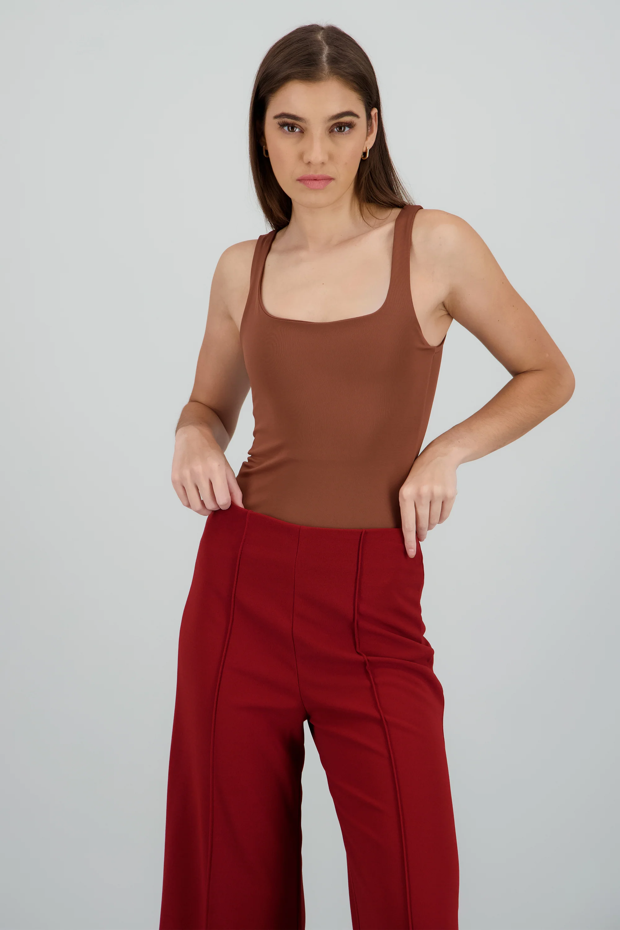 Bodysuit liso de tirantes