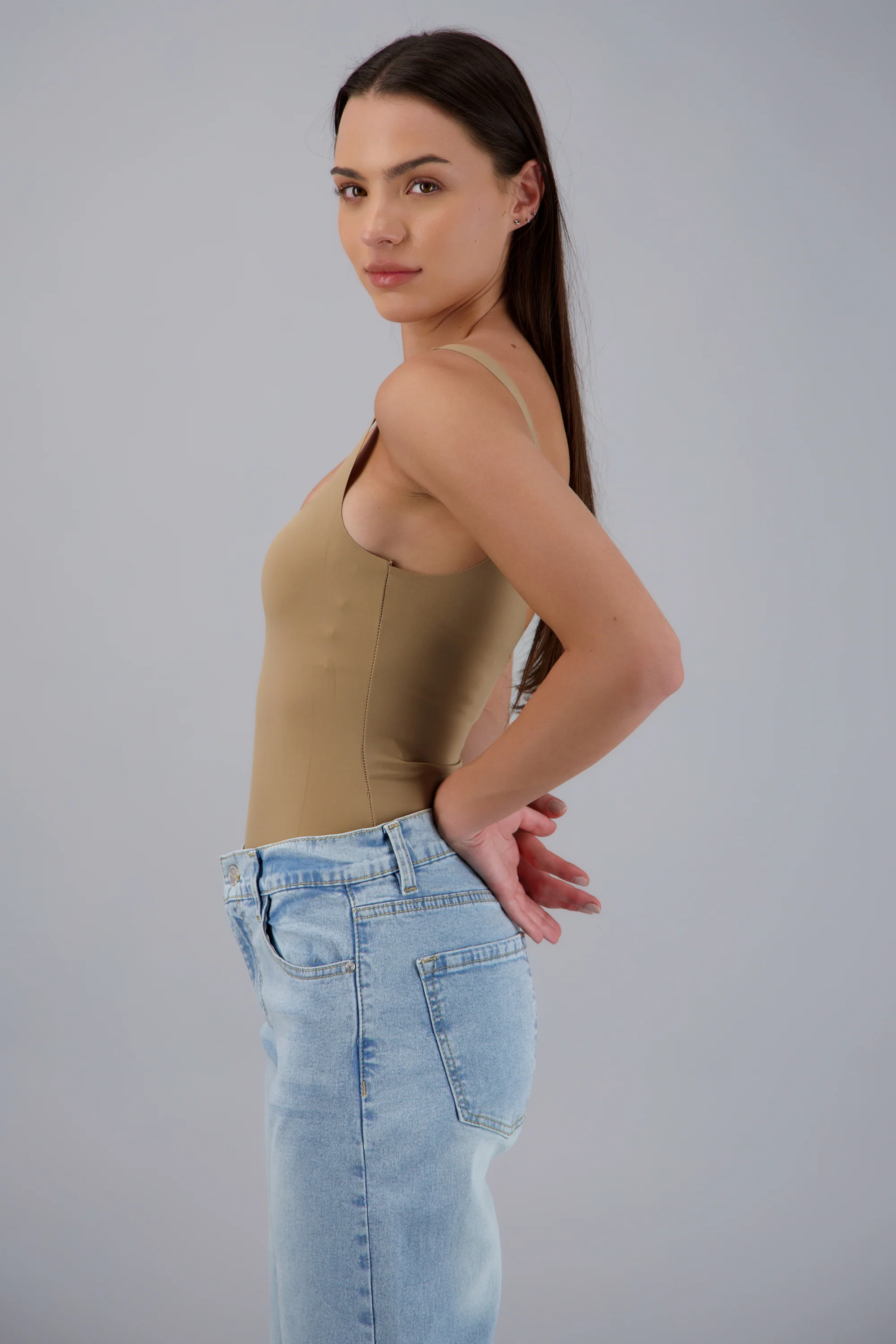 Bodysuit liso de tirantes - Image 2