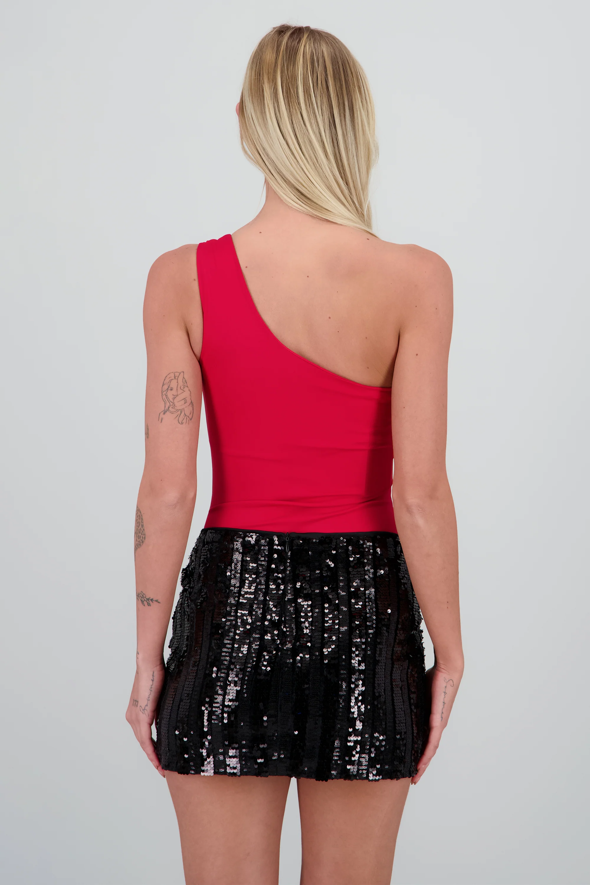 Bodysuit liso de un hombro - Image 3